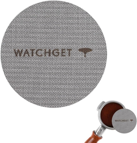 watchget 58.35mm Espresso Puck Screen, Lower Shower Screen 1mm Thickness 150μm Metal Reusable 316 Stainless Steel Fine Coffee Filter Mesh for Espresso Protafilter Basket 58mm