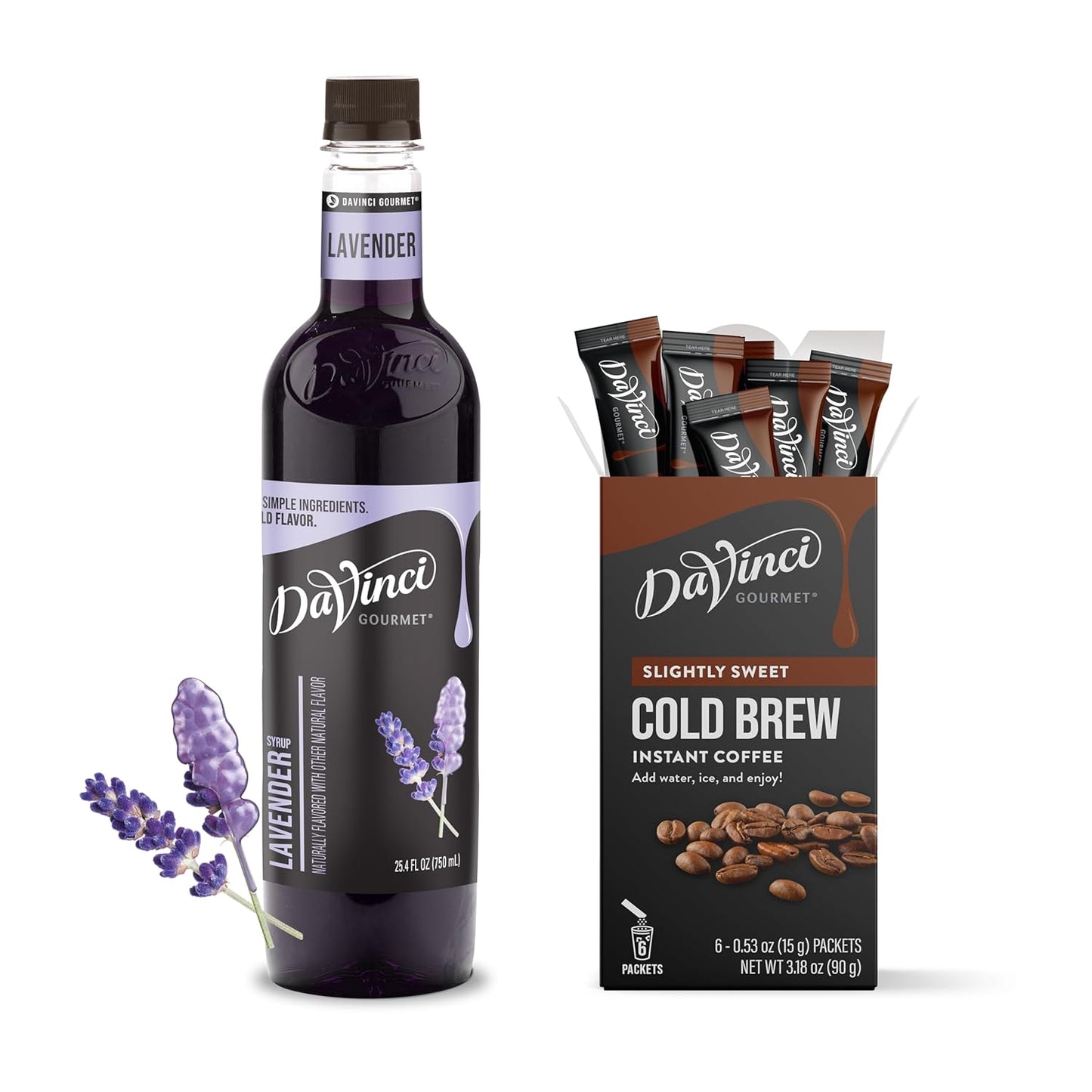 DaVinci Gourmet Instant Lavender Cold Brew Coffee Starter Kit