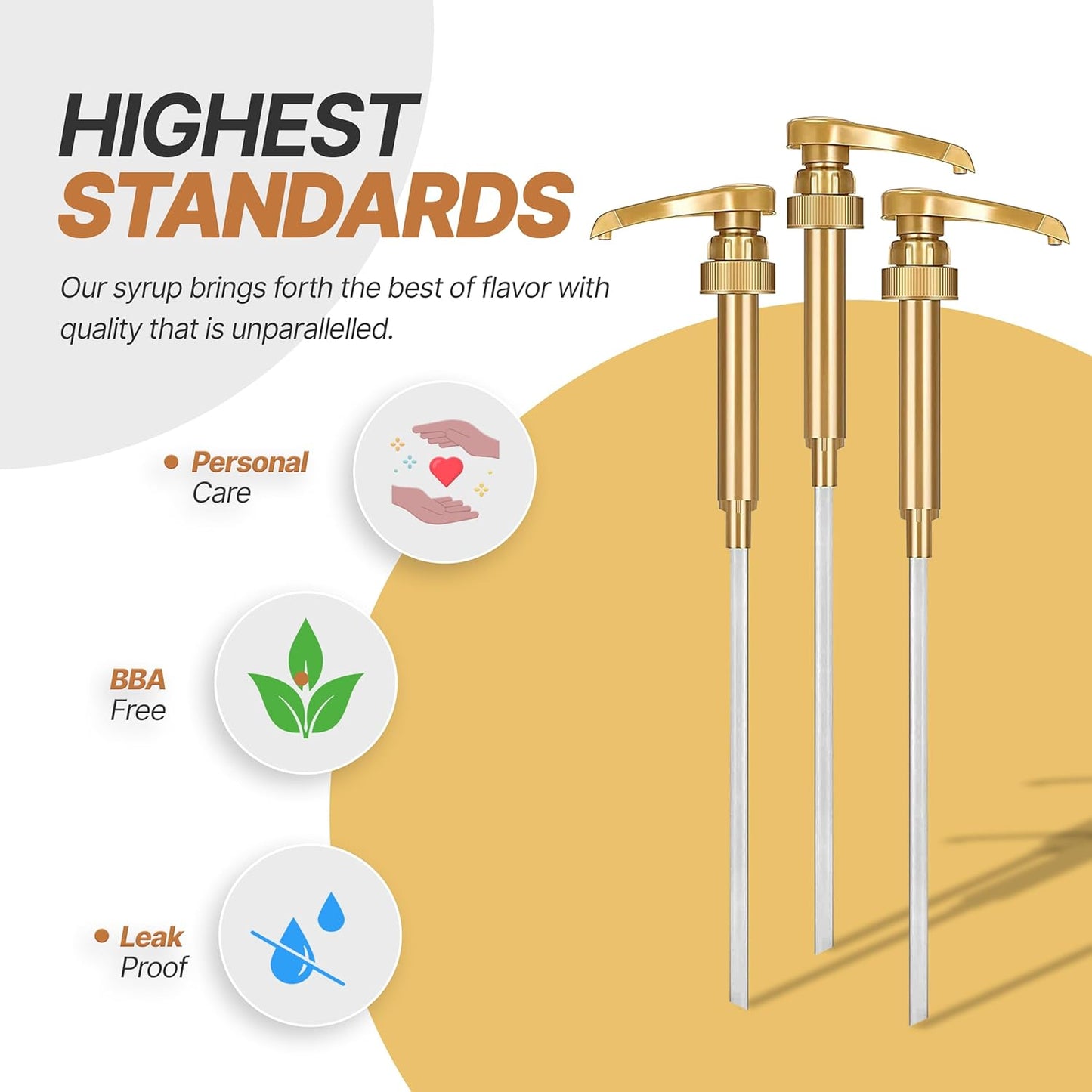 Jimoco® Syrup Pump Dispenser + Torani® Sugar Free Peach Syrup, 25.4 oz - Coffee Syrup Pump & Flavoring Bundle