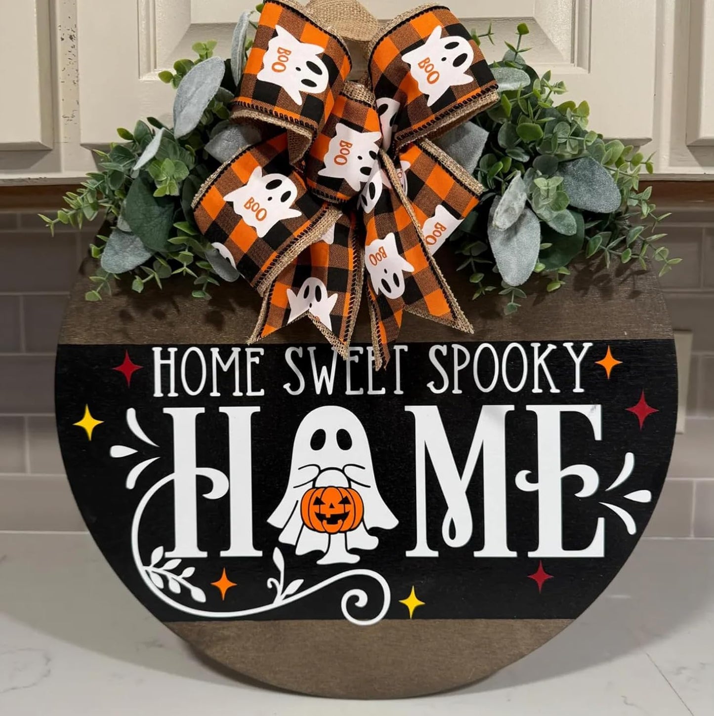 Halloween Stencils for Painting on Wood 12” Halloween Doormat Stencils Ghost Boo Witches Spider Bats Draw Templates for Porch Hanger Door Mats Fabrics DIY Crafts Decor