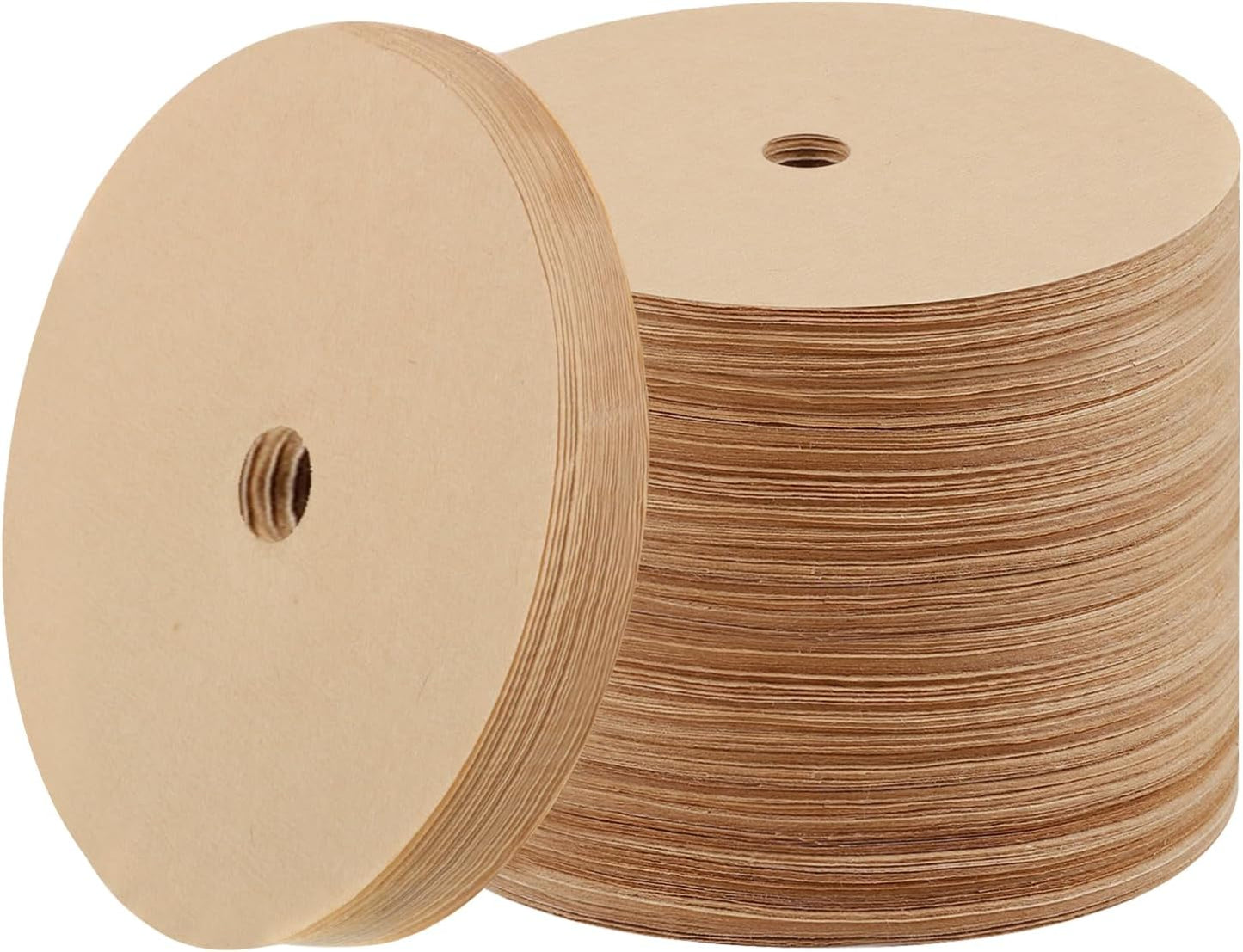 500 Count Percolator Coffee Filters, 3.75in Natural Unbleached Percolator Filters Disposable Disc Coffee Filters for Coffee Shops, Camping, Home, Office