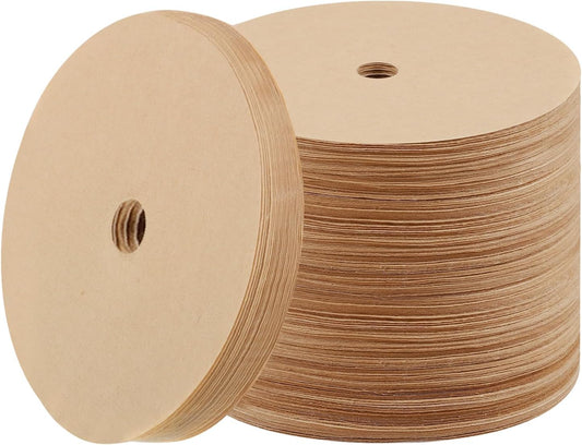 500 Count Percolator Coffee Filters, 3.75in Natural Unbleached Percolator Filters Disposable Disc Coffee Filters for Coffee Shops, Camping, Home, Office