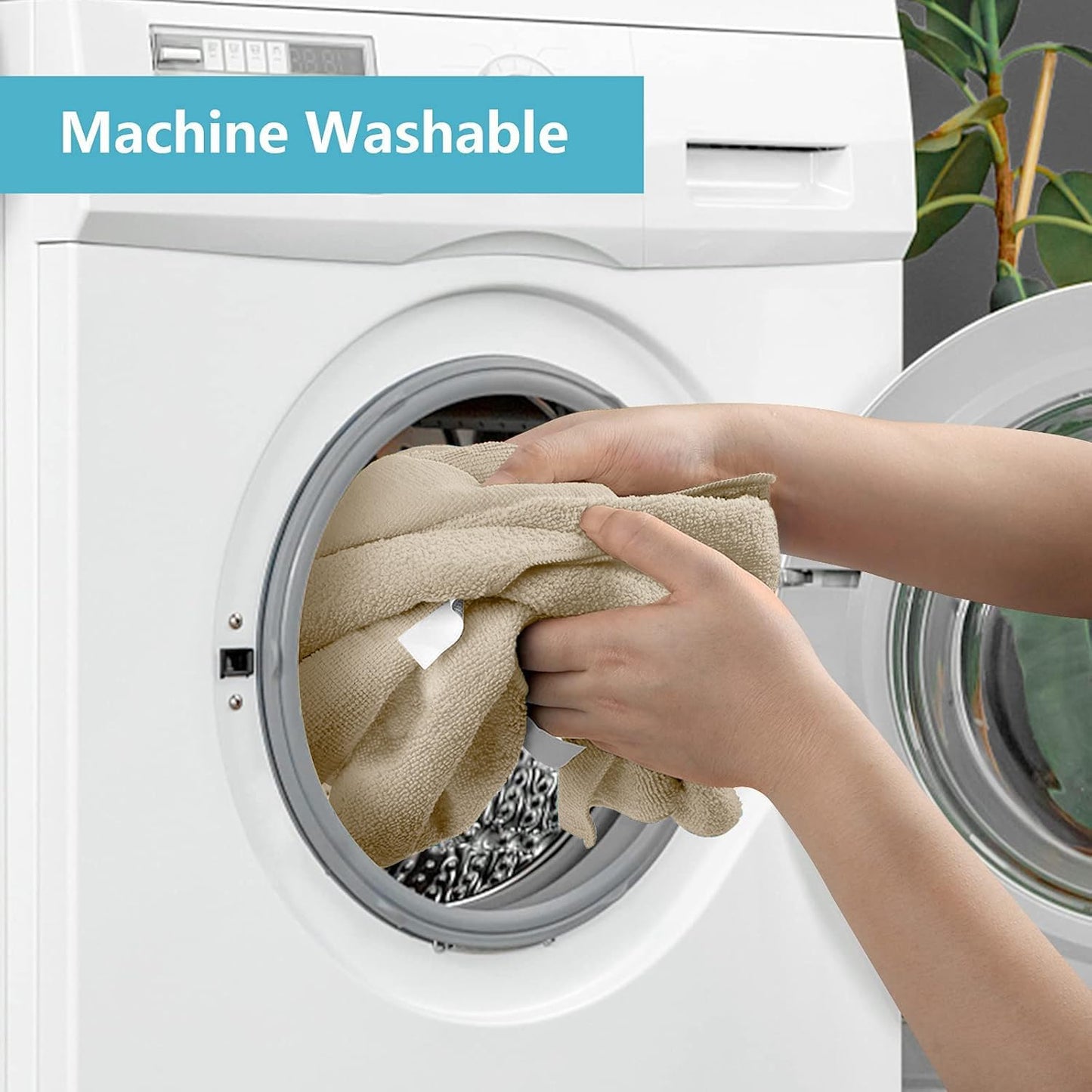 HOMEXCEL Brown Microfiber Cleaning Cloth, 50 Pack Cleaning Towels for Kitchen, Lint Free, Scratch-Free, Highly Absorbent, and Reusable Cleaning Rags for House, Window and Glass, Cars, 11.5 X11.5 inch