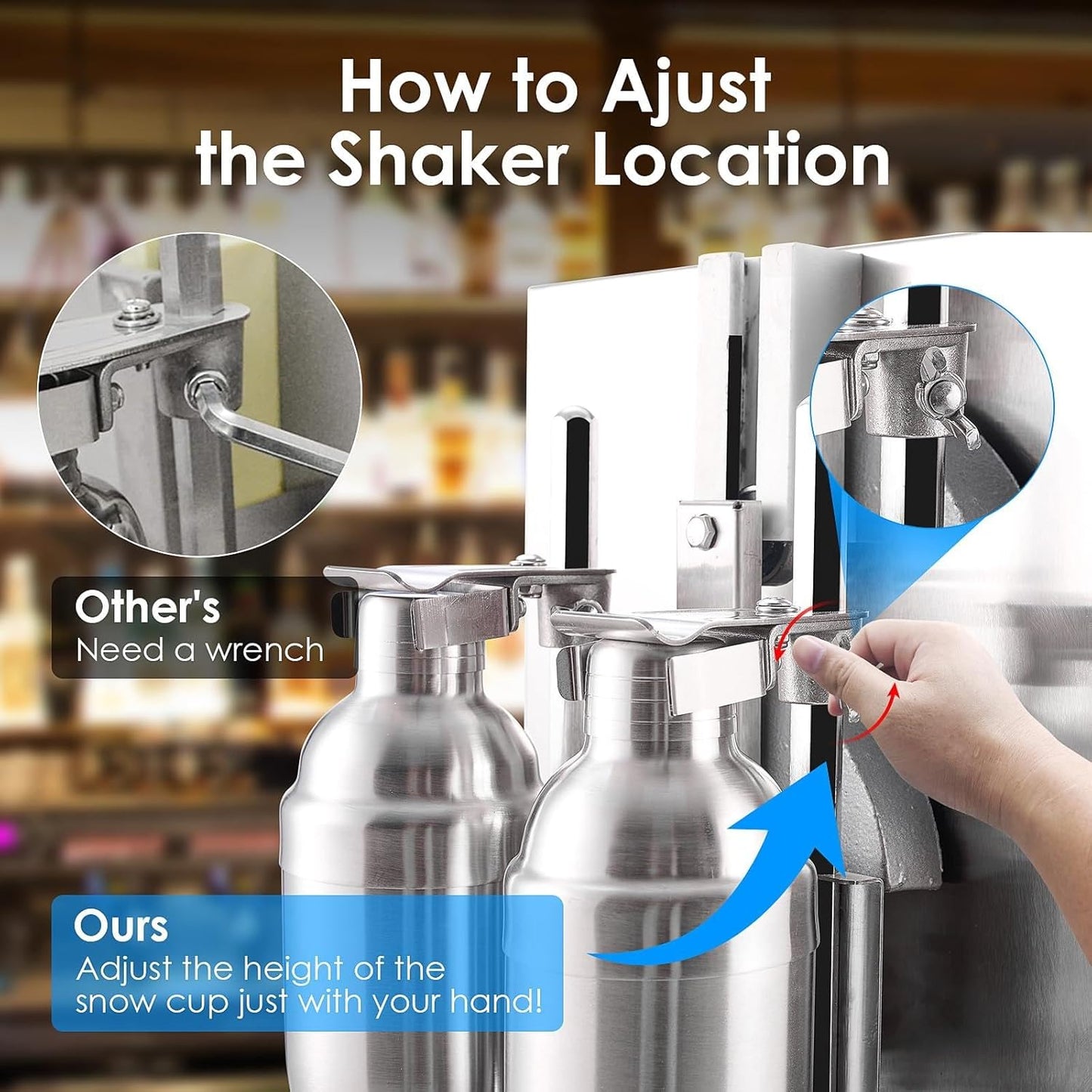 "Automatic Electric Milk Tea Shaking Machine, Double Frame, High Efficiency, Intelligent Control, Stainless Steel, 400r/min, 750ml Cups, Wide Application"