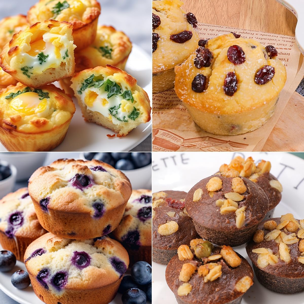 CAKETIME Silicone Muffin Pan with Metal Frame, Metal Reinforced Frame Regular Size Cupcake Pan with Handle 12 Cups Nonstick Muffin Pan for Baking BPA Free 2 Pack