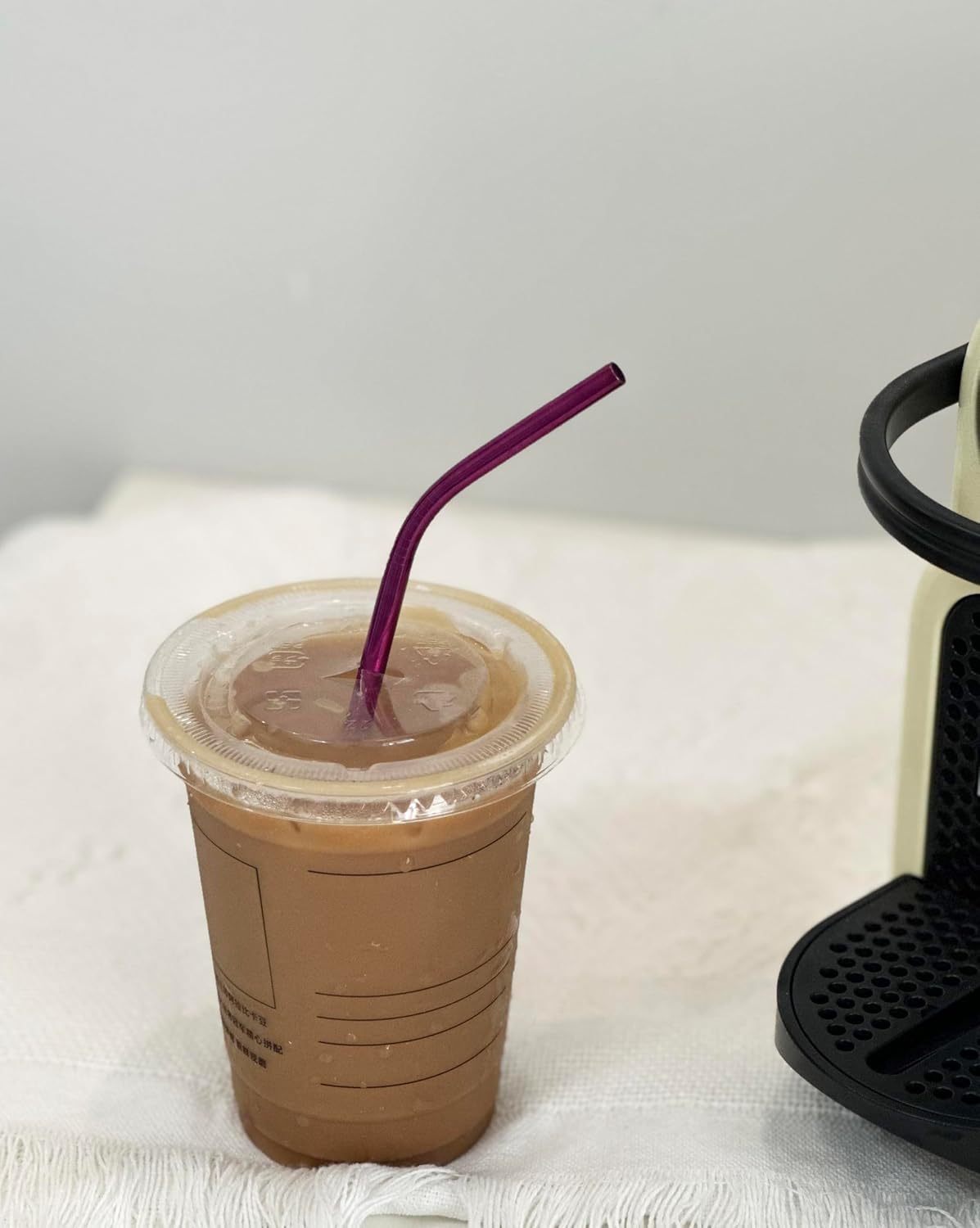 10 Pcs Stainless Steel Straws, Reusable Drinking Straws, Bent Metal Straw Sets with 2 Pcs Cleaning Brushes (Rose Red, 8.5 Inch)