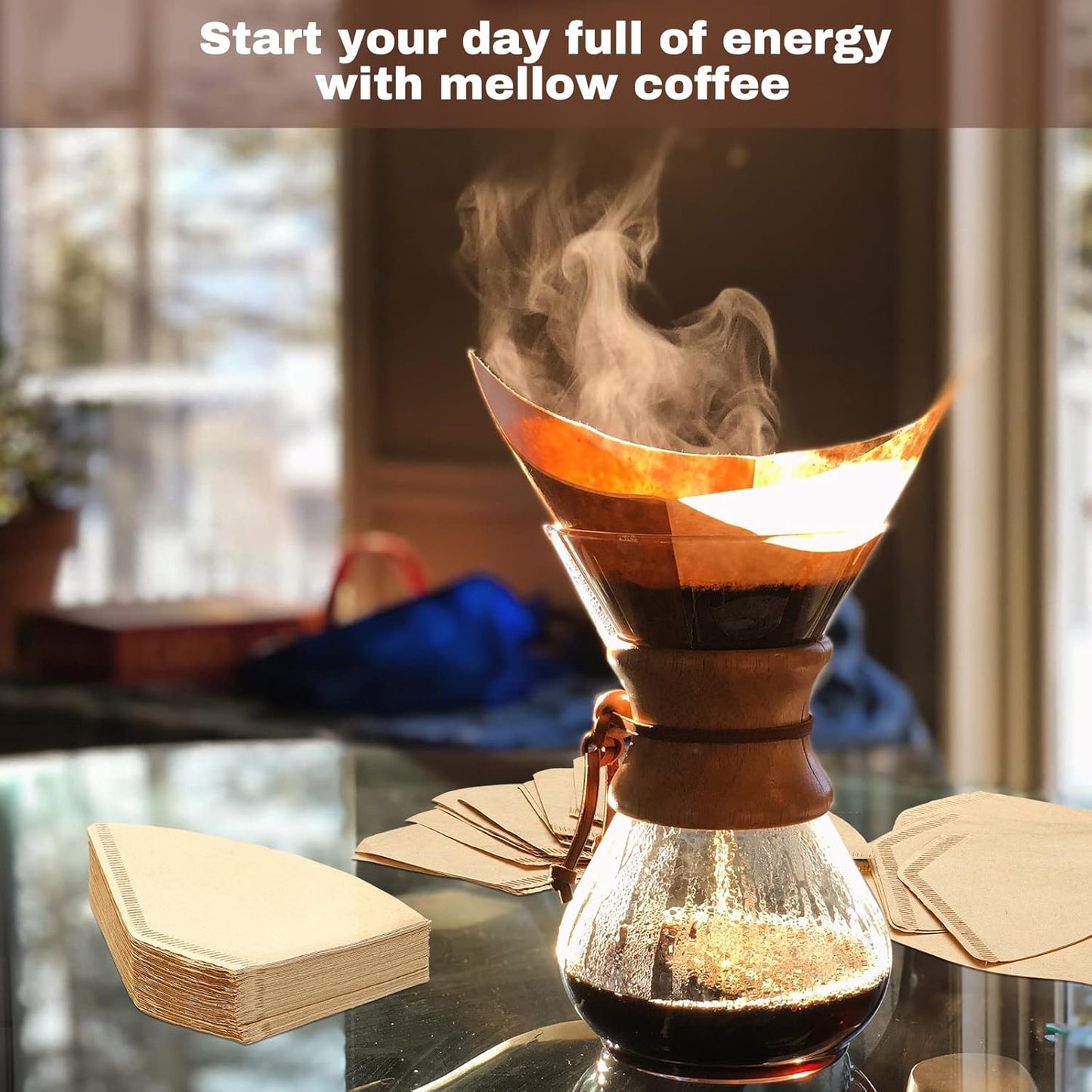 Teling 1200 Count Coffee Filter #2,cone Filters Bulk Disposable Natural Paper 2-4 Cup,natural Paper Unbleached Coffee Accessories for Pour over and Drip Maker