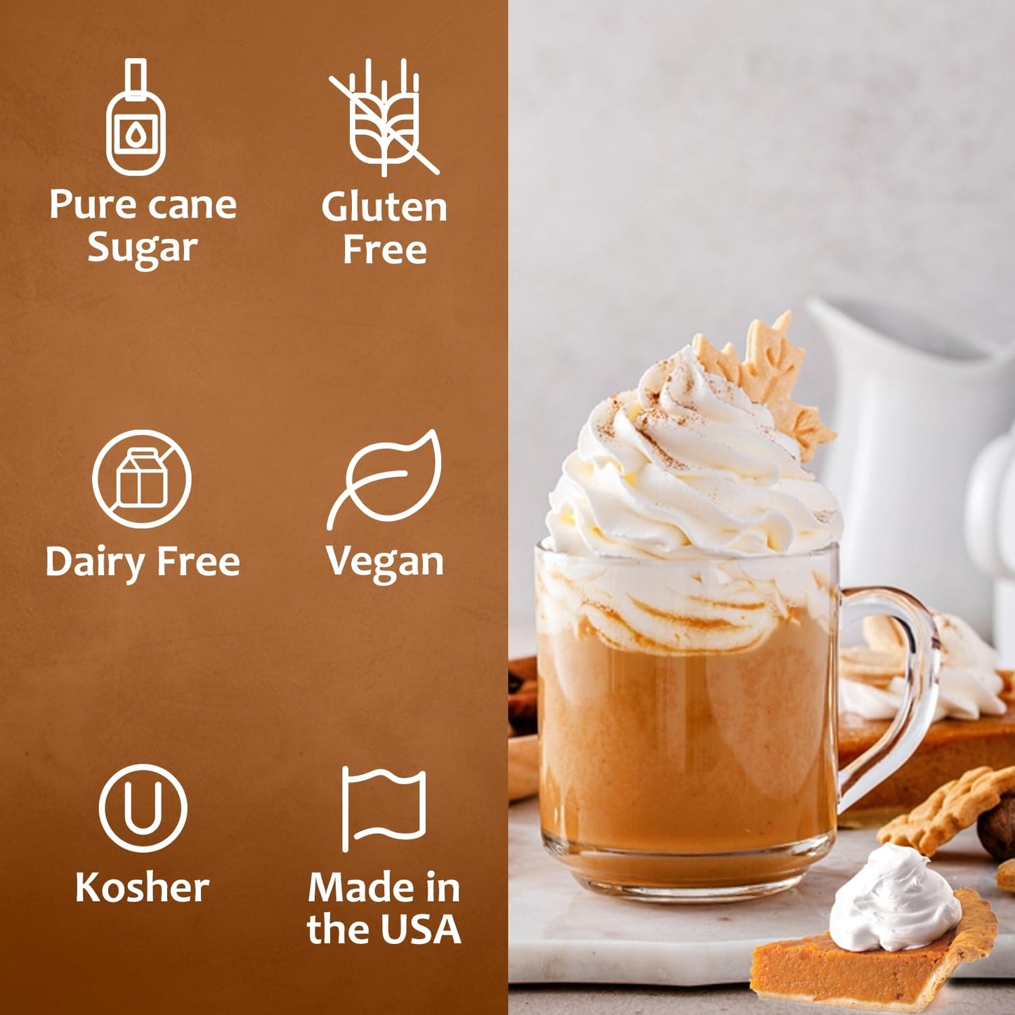 Syruvia Pumpkin Pie Coffee Syrup 25.4 Ounces