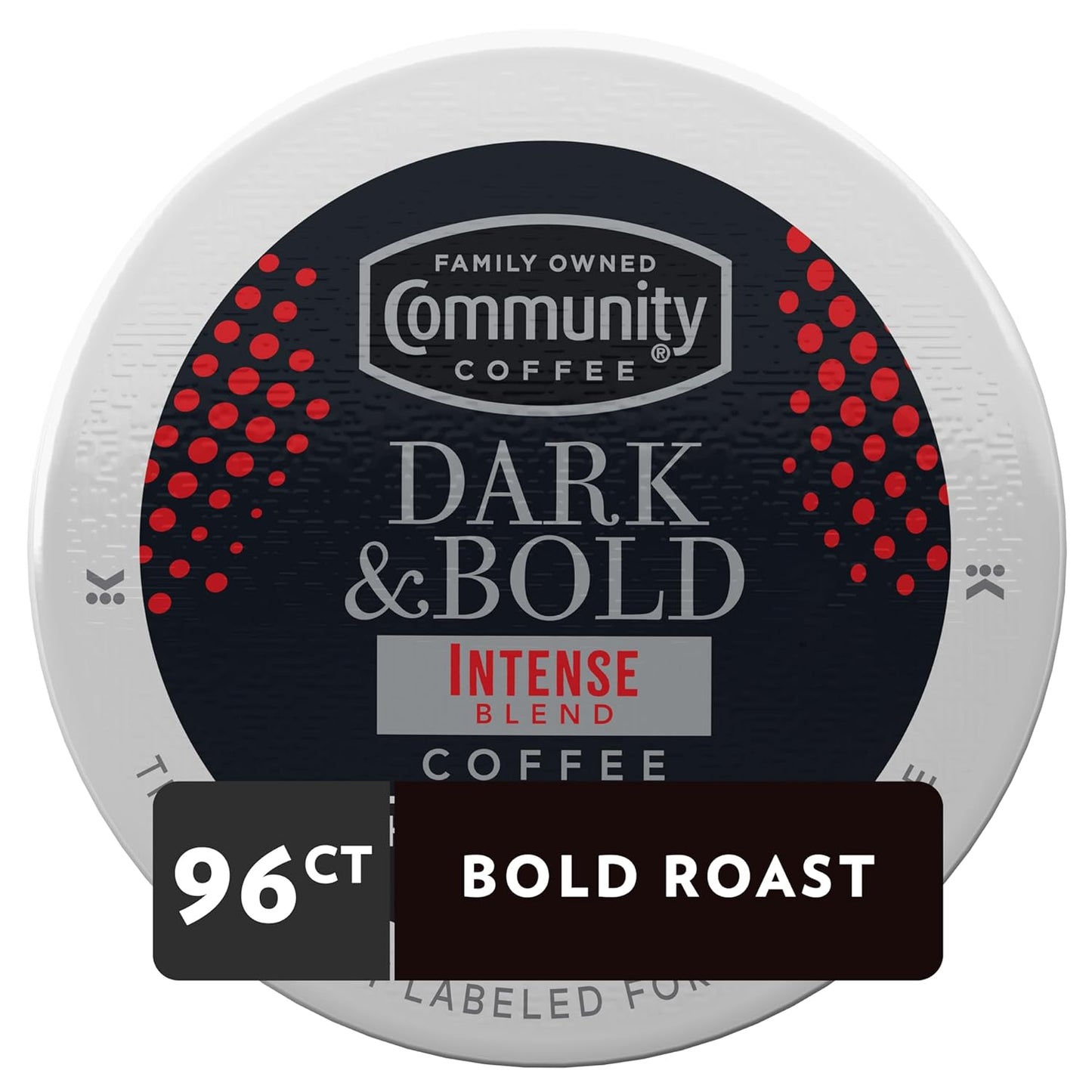 Community Coffee Dark & Bold Intense Blend 96 Count Coffee Pods, Compatible with Keurig 2.0 K-Cup Brewers, 24 count (Pack of 4)