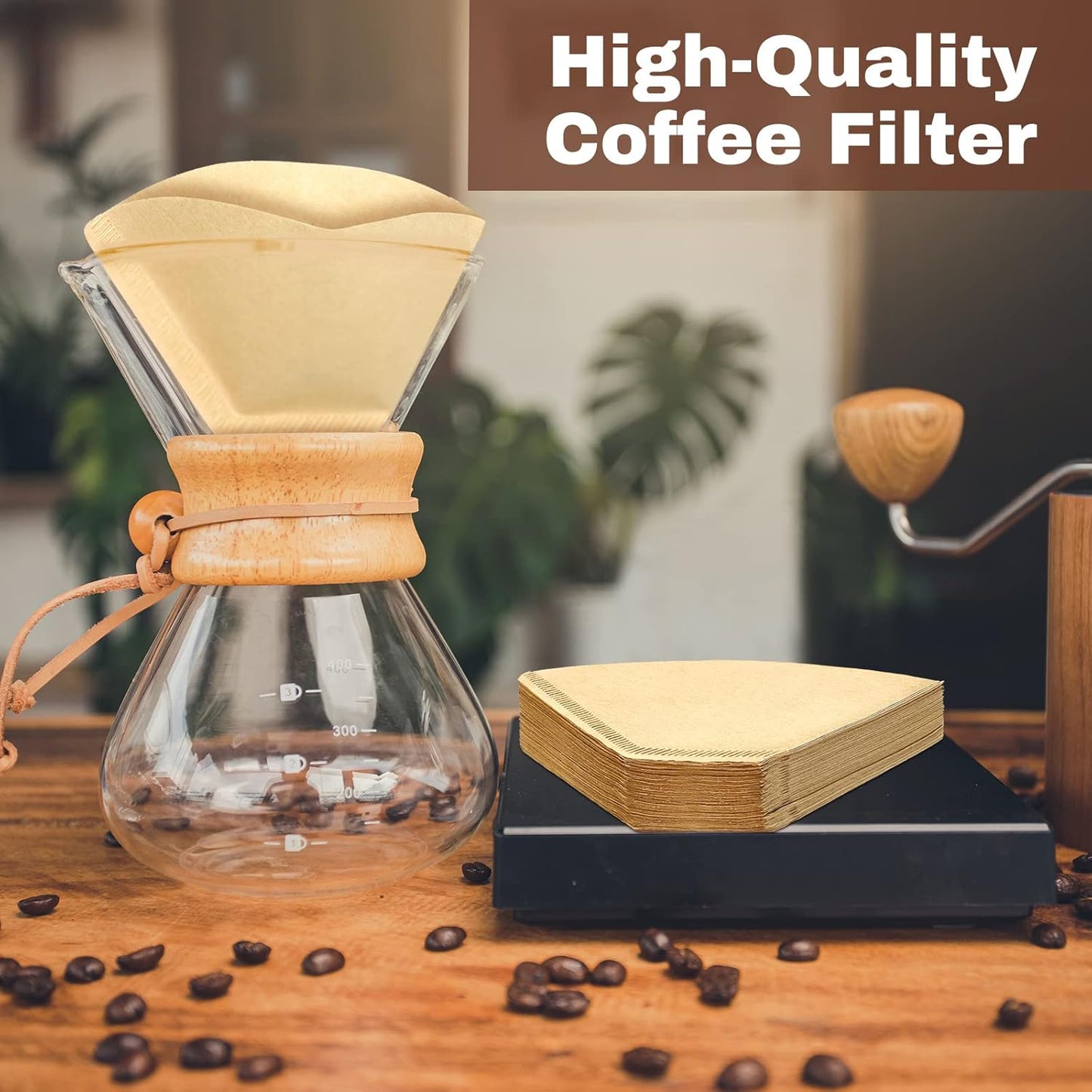 Teling 1200 Count Coffee Filter #2,cone Filters Bulk Disposable Natural Paper 2-4 Cup,natural Paper Unbleached Coffee Accessories for Pour over and Drip Maker