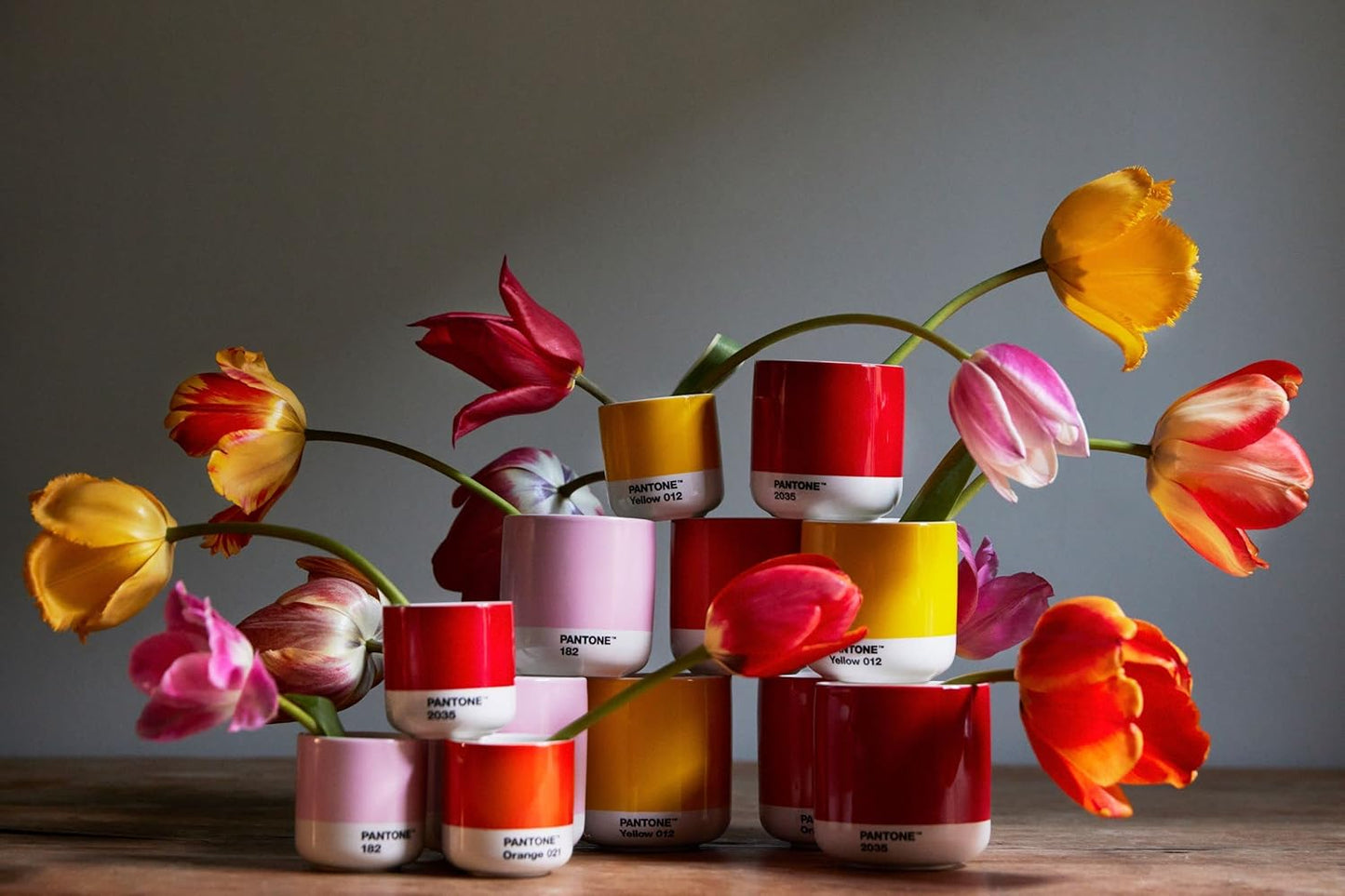 Copenhagen Design Pantone Macchiato Cup - Coffee, Latte, Macchiato Mug - 3.34oz/100ml, Orange 021