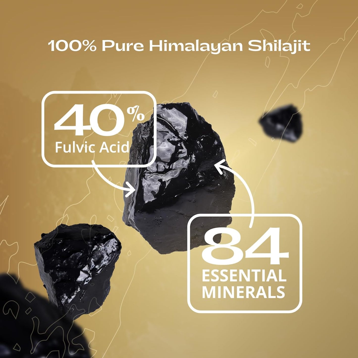 Colombian Coffee with Shilajit – Medium Roast Organic Ground Coffee, Energy & Immunity Boost, 250mg Himalayan Shilajit per Serving, 16 Servings