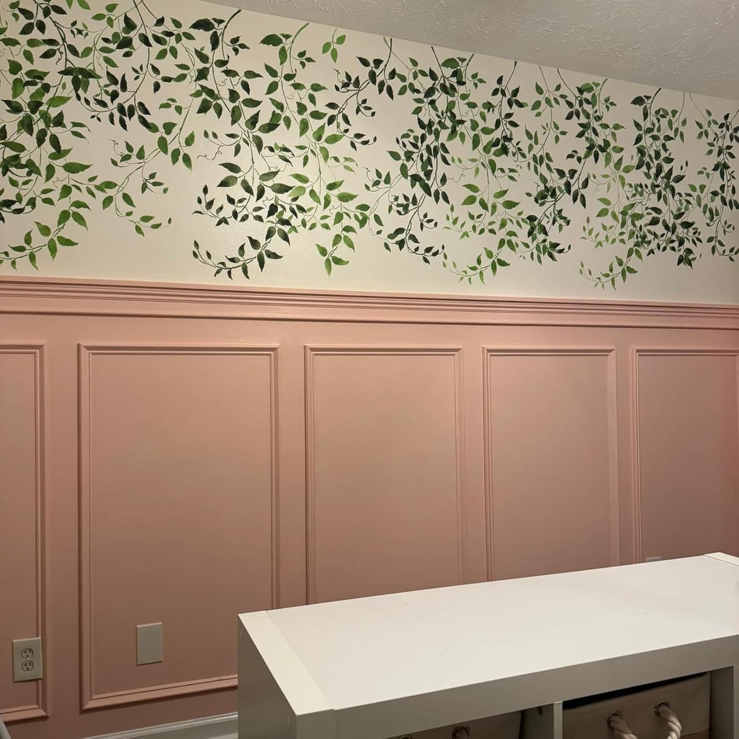 Tree Stencils for Painting on Wood Leaf Vine Stencil Large Bird Branch Stencils for Crafts Reusable for Wall Furniture Canvas Decor