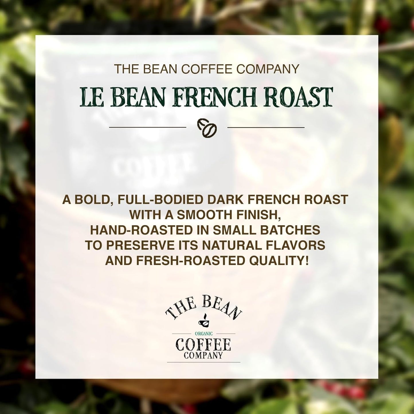 Le Bean Dark French Roast Whole Bean Coffee, 5-Pound Bag