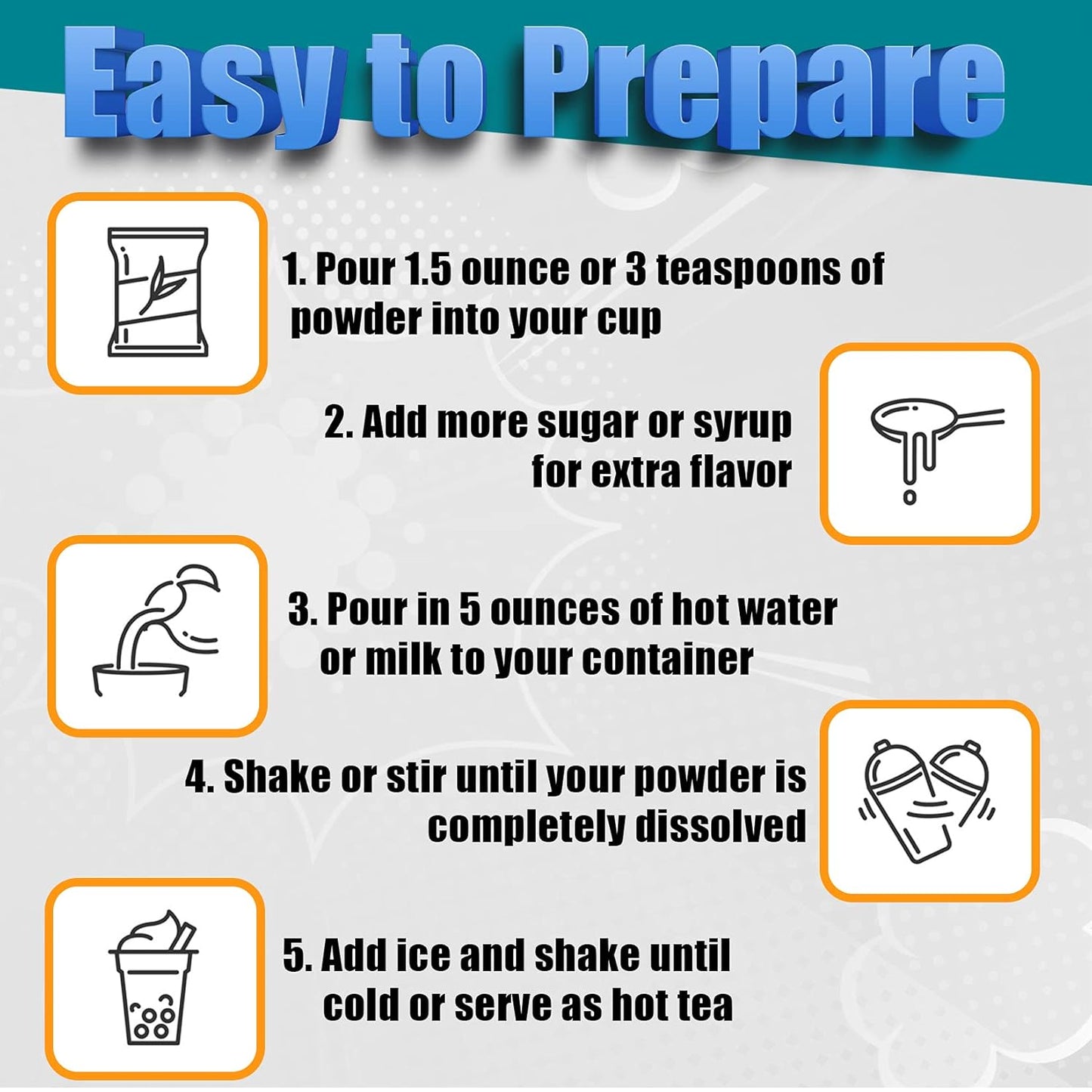 Fusion Select 2.2lb Boba Milk Tea Flavored-3-in-1 Drink Powder with Cream & Sugar - Instant Pre-Mixed Beverage for Hot or Cold Blends or Yummy Frappes