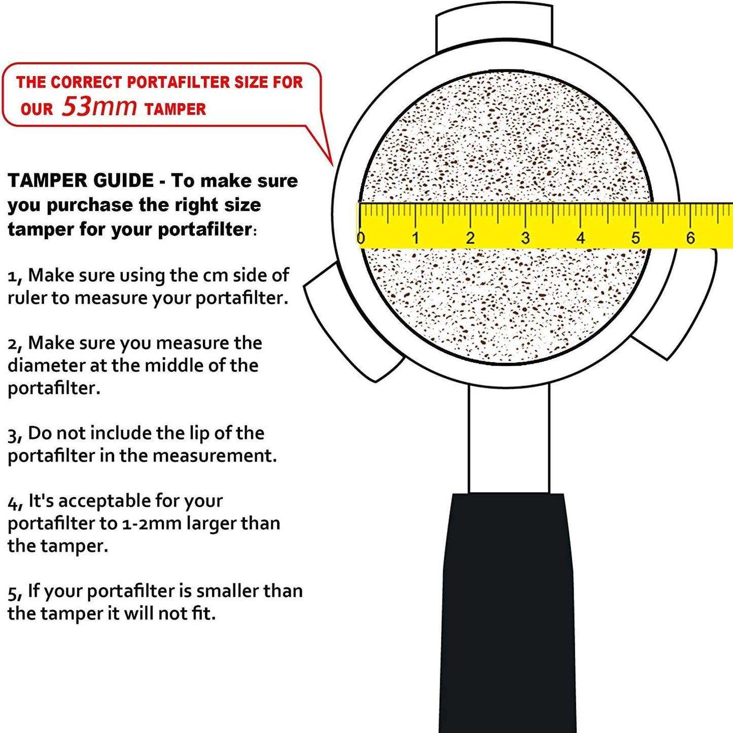 Diguo Elegance Wooden Coffee Tamper. Flat Espresso Tamper for 53mm Portafilter. Stainless Steel Flat with Height Adjustable Wooden Handle. Barista Espresso Tamper (53mm Tamper)
