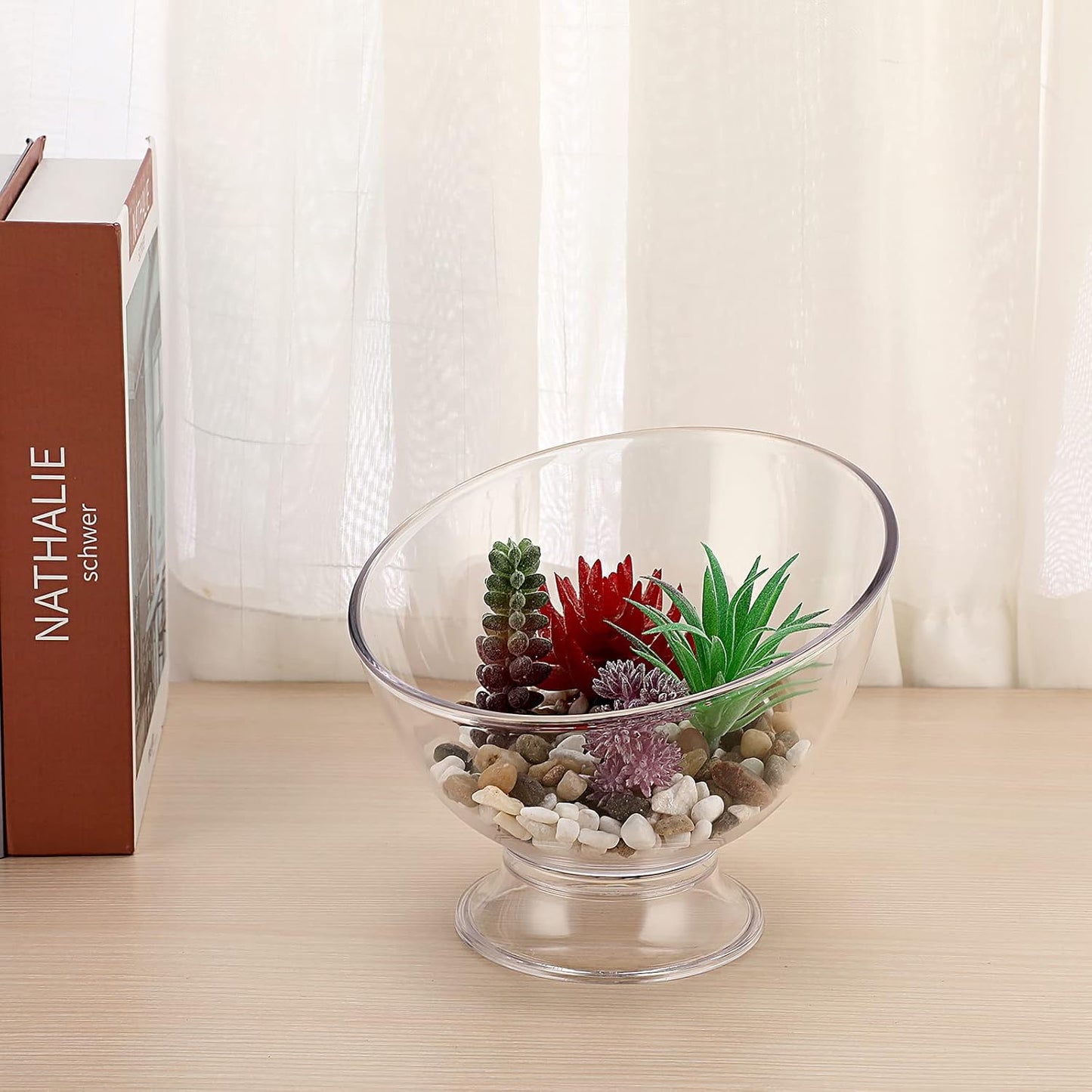 ELLDOO Coffee Pod Holder, Plastic Coffee Capsule Storage for K Cup Nespresso Vertuo Keurig, Creamer Organizer Candy Dish Fruit Jar Container Salad Bowl for Countertop, Kitchen, Breakroom