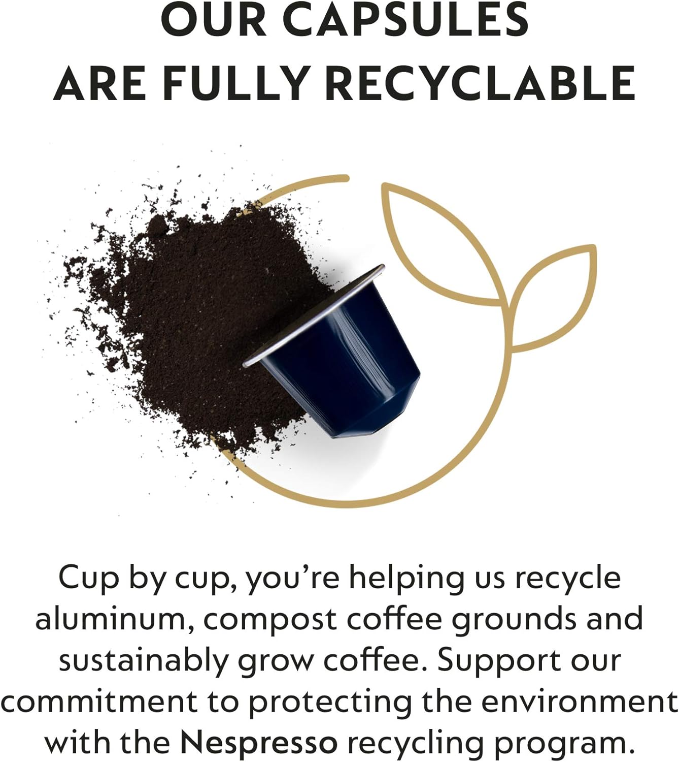 Nespresso Capsules Original Line, Kazaar, Dark Roast Coffee, 50 Count Coffee Pods