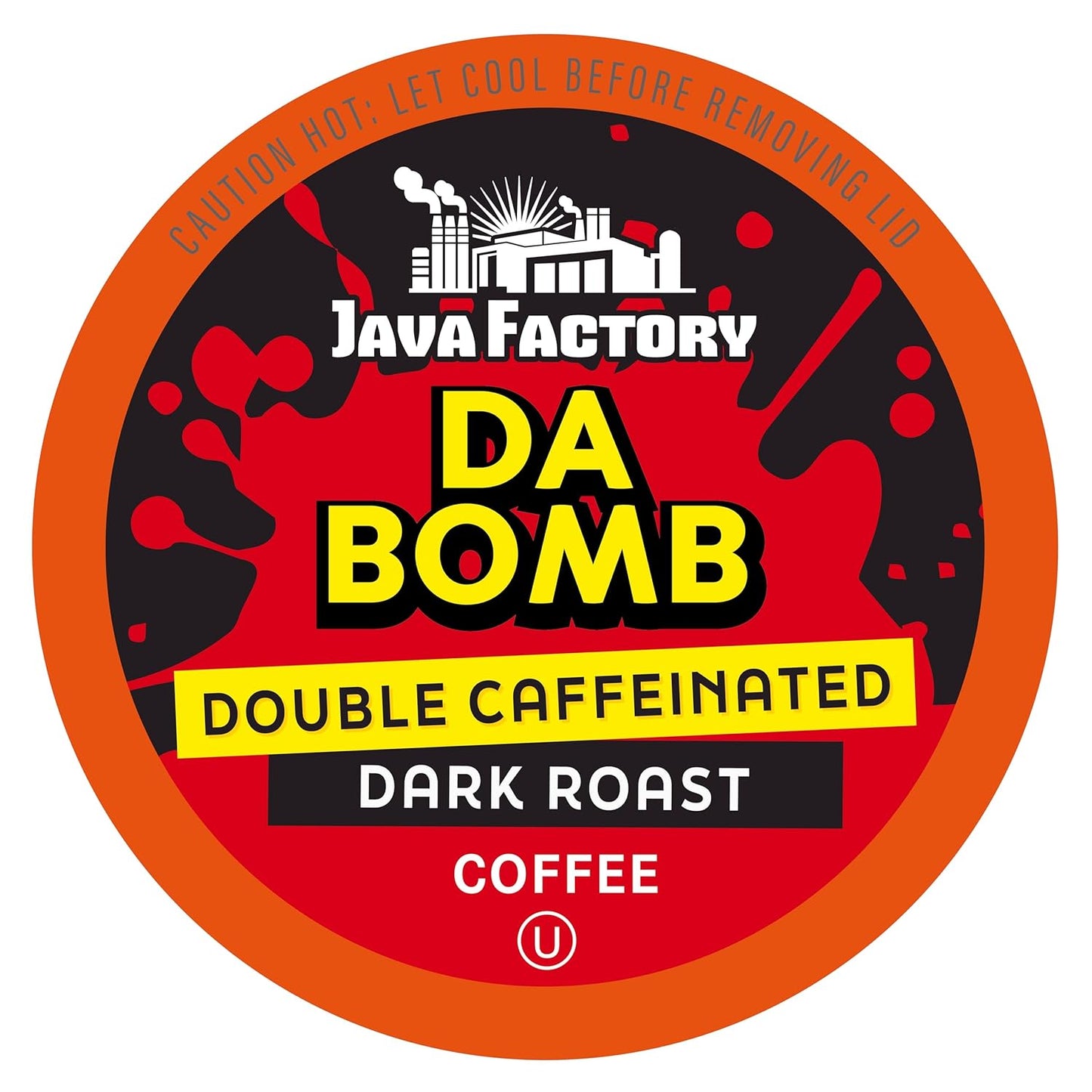 Java Factory Coffee Pods High Caffeine Coffee Compatible with K Cup Brewers Including 2.0, Da Bomb Extra Bold Double Caffeinated, 80 Count