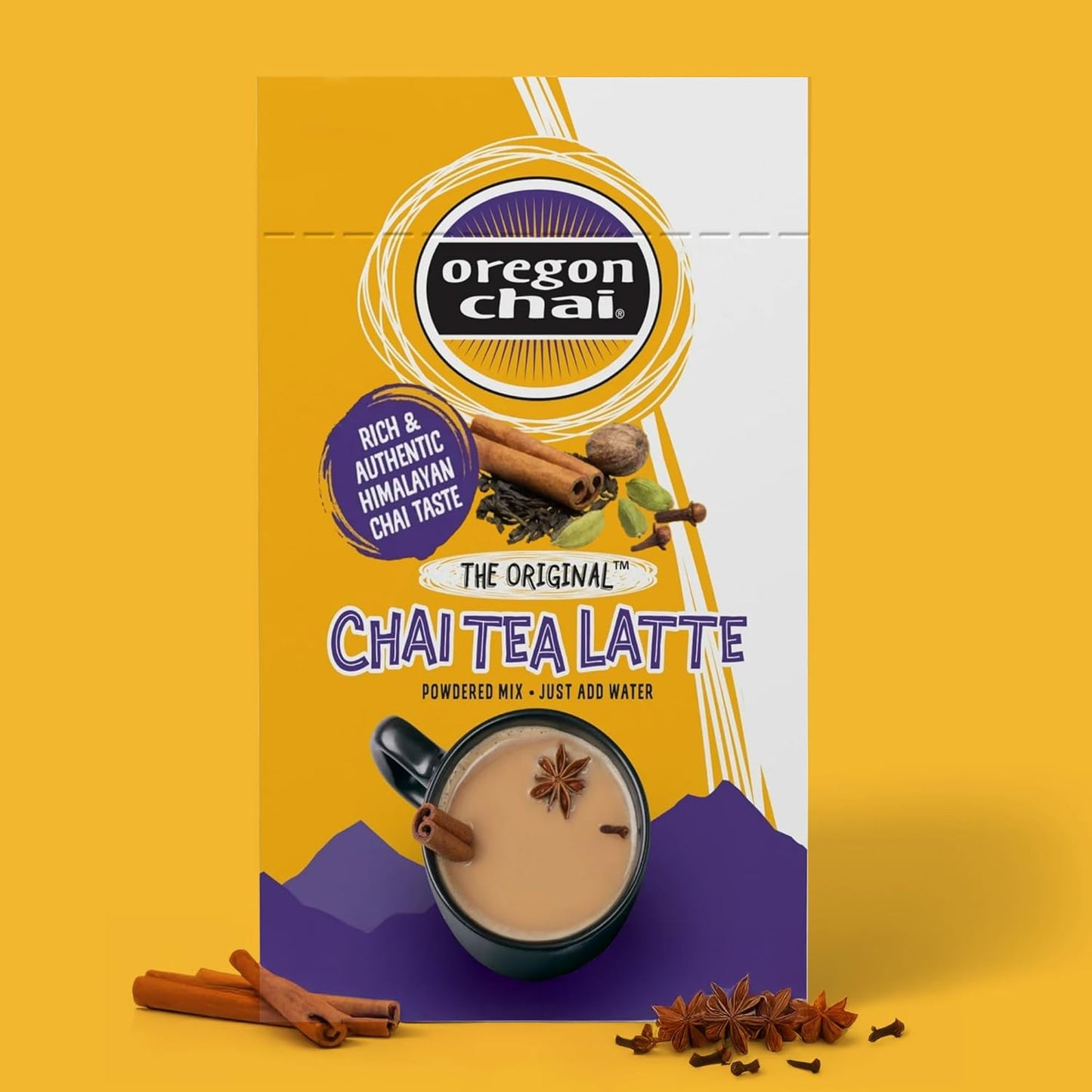 Oregon Chai Original Dry Chai Latte Mix, 8 Count (Pack of 6)