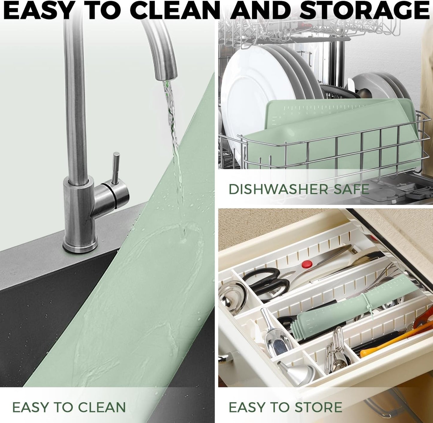 Silicone Baking Mat 28" x 20", Extra Thick Dough Rolling Mat with Measurements and Edge Heightening, Non-stick Food Grade Silicone Pastry Mat for for Pastry, Bread, Cookies, Pizza, Fondant, Pasta