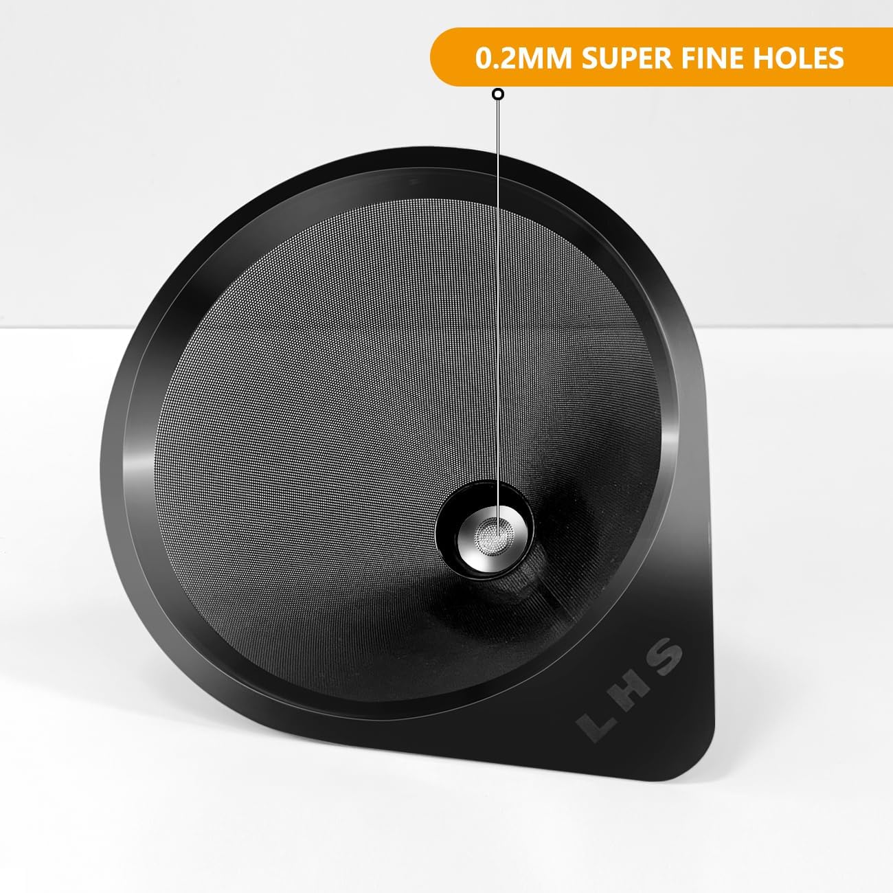 LHS Pour Over Coffee Dripper Reusable Coffee Filter Paperless Coffee Filter Stainless Steel Pour Over Coffee Maker Cone Coffee Dripper for 1-2 Cup,Black