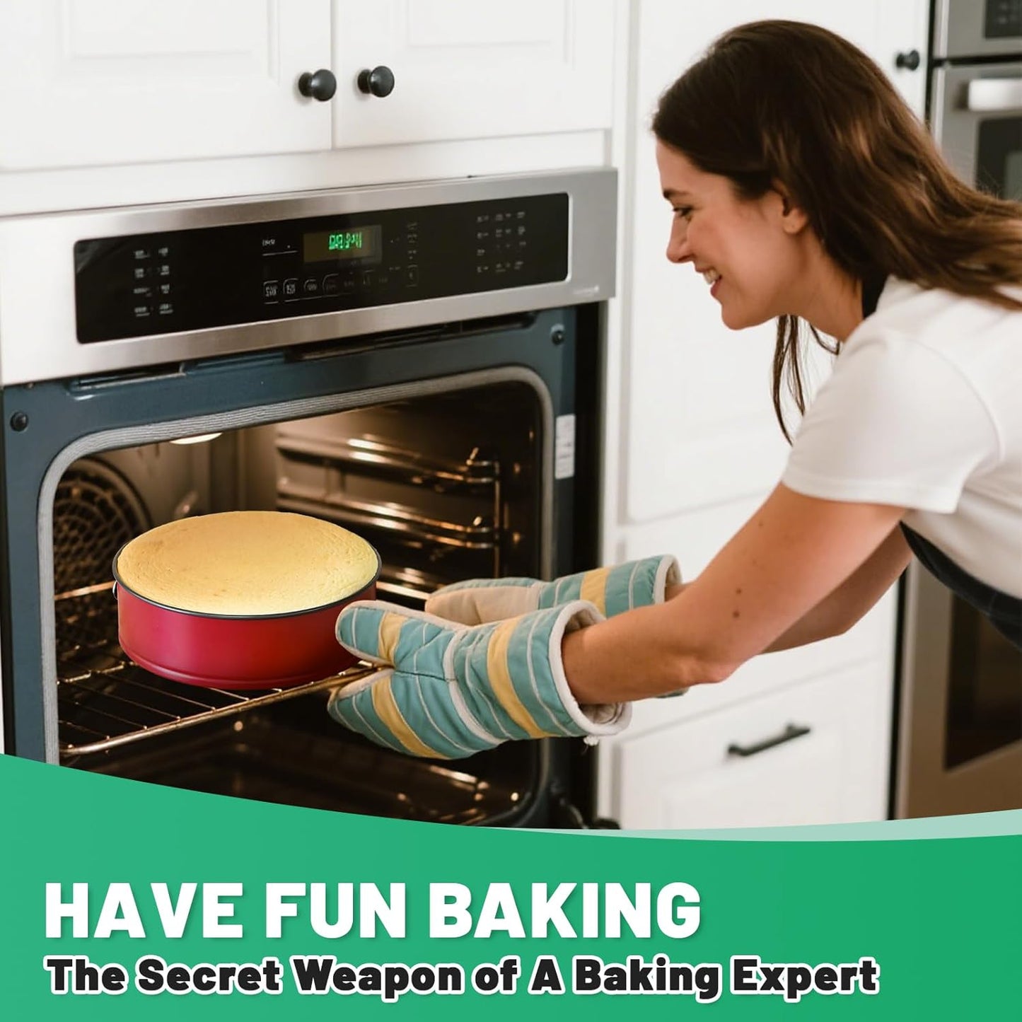 Springform Pan Set, Round Nonstick Pan (Red1)