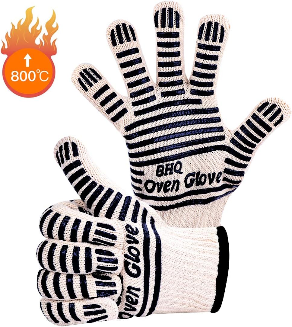 CZSYZCZS Extreme Heat Resistant Oven Gloves - 932F - Cooking Gloves for BBQ, Grilling, Baking,Cutting, Smoker Fireplace
