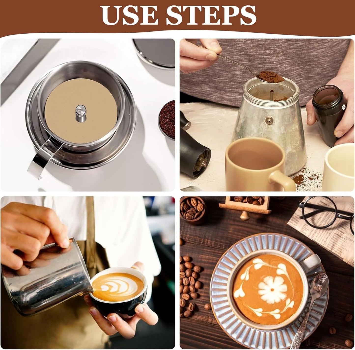 500 Count Percolator Coffee Filters, 3.75in Natural Unbleached Percolator Filters Disposable Disc Coffee Filters for Coffee Shops, Camping, Home, Office