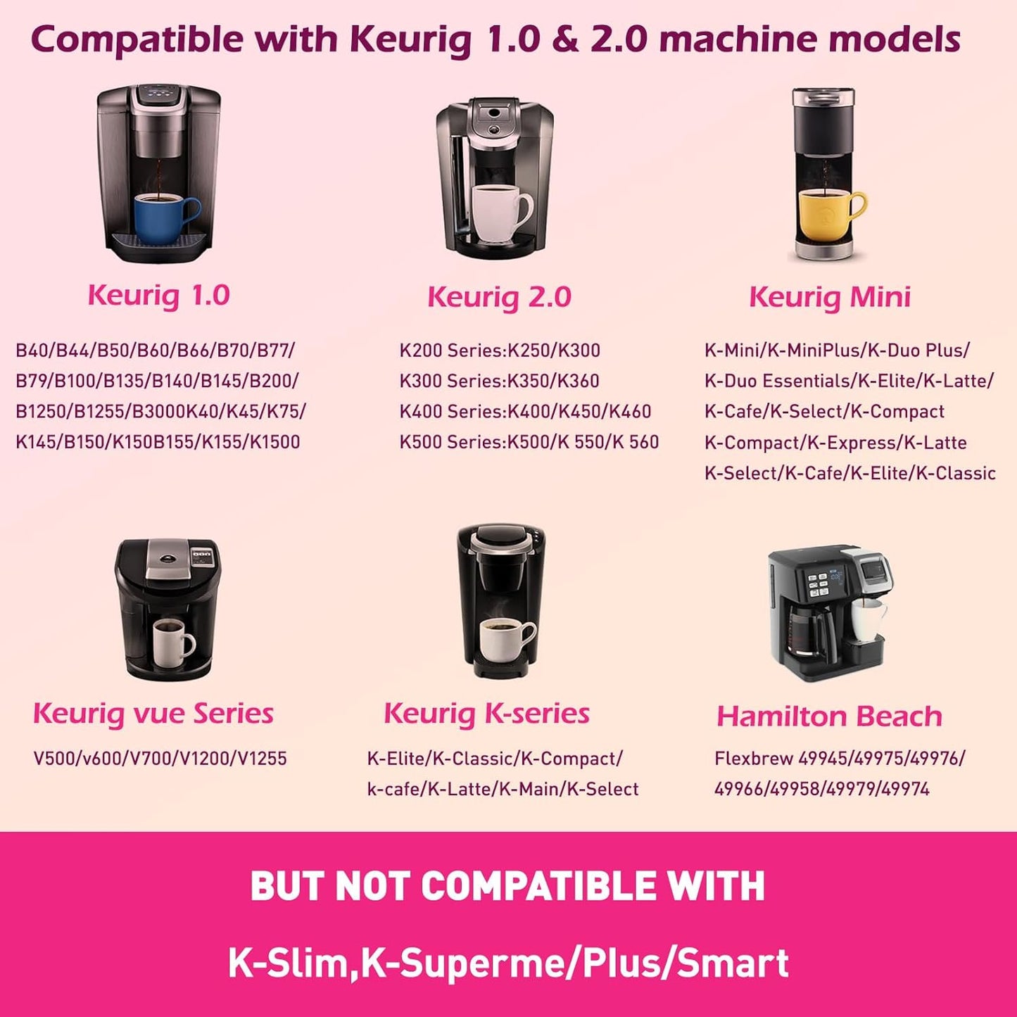 Reusable K Cups for K eurig, K Cup Reusable Coffee Pods Compatible for K eurig 1.0 & 2.0 Coffee Makers,stainless steel k cups for k eurig (1 Pack)