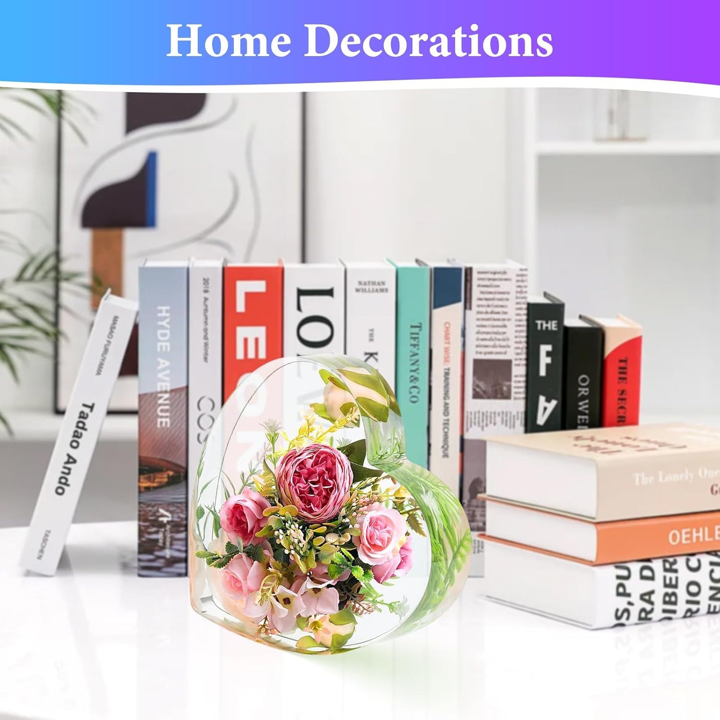 KISREL Large Heart Resin Mold, Heart Shaped Silicone Molds for Epoxy Resin, Large Molds for Flower Preservation, Deep Pour Mold for Furniture Decoration, DIY Wedding Bouquets, Valentine's Day Gifts