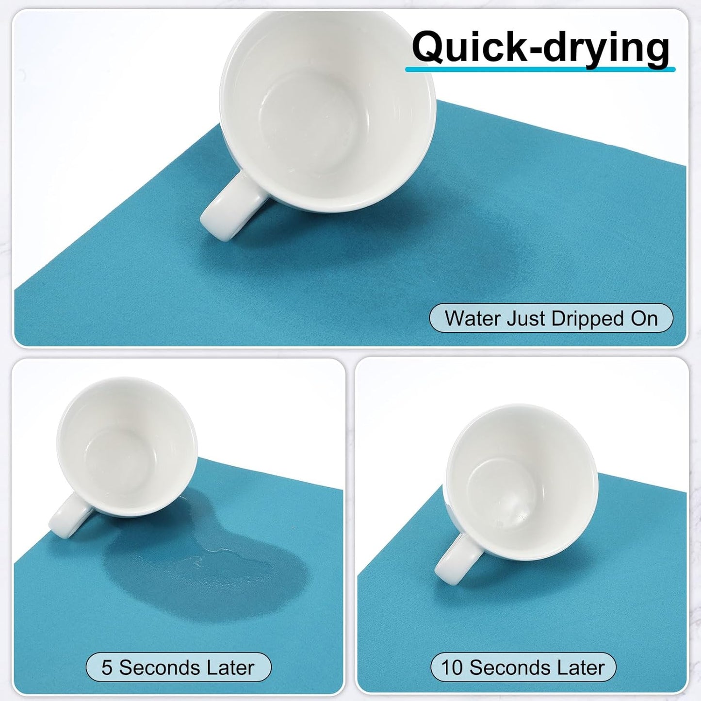 uxcell Silicone Mats for Kitchen Counter, 15.7" x 11.8" Non-Slip Countertop Protector Mat Heat Resistant Coffee Mat Waterproof Table Placemat, Orange