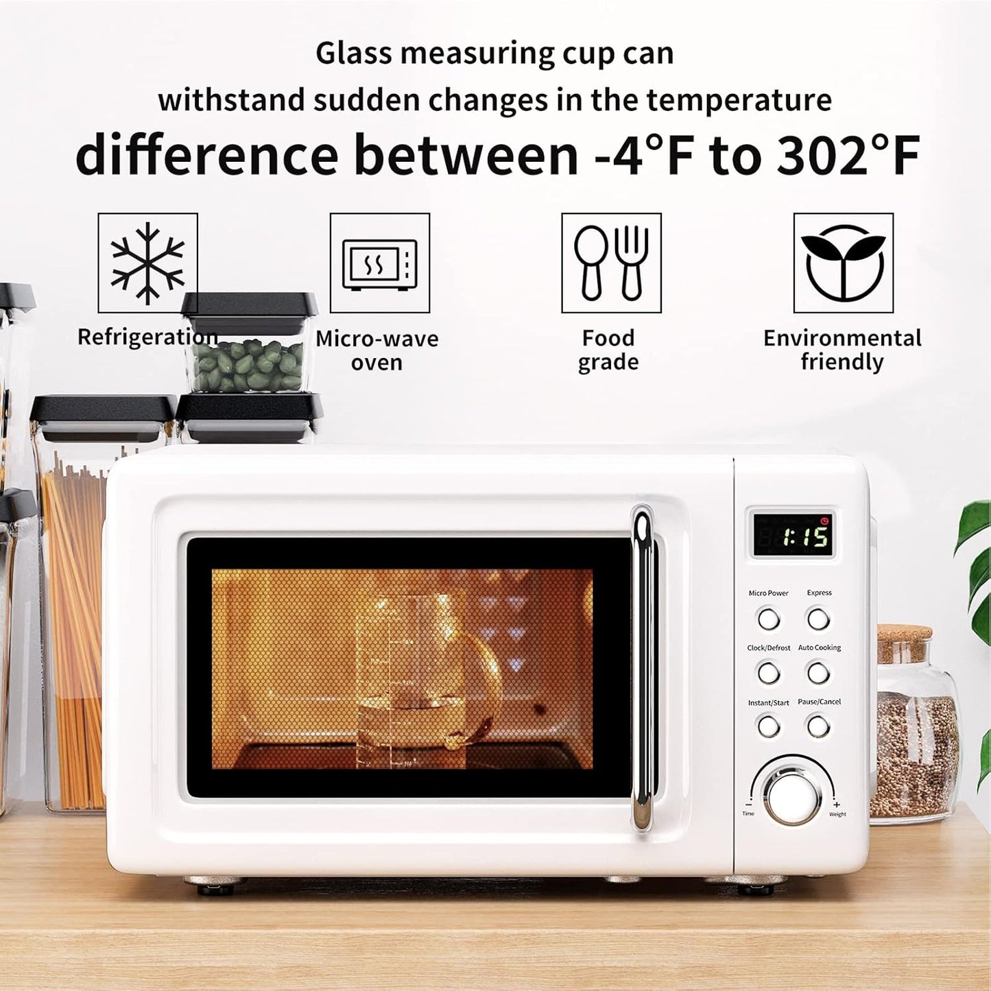 77L Glass Measuring Cup, [Insulated handle, V-Shaped Spout], High Borosilicate Glass Measuring Cup for Kitchen or Restaurant, Easy To Read, 500 ML (0.5 Liter, 2 Cup)