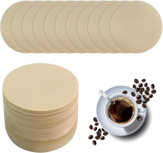 400 Pack Of Natural, Unbleached 2.5-Inch Disposable Coffee Filter Discs, Designed for Percolator Coffee Makers. Ideal for Use At Home, Office, Or Camping.