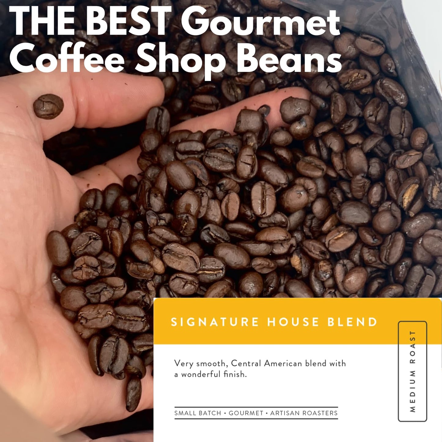 Sarasota Coffee Ground Signature House Breakfast Blend | Medium Roast Gourmet Coffee Grounds | Low Acid, Mold Free, Specialty Grade Bulk Ground | 5lb (80 oz)