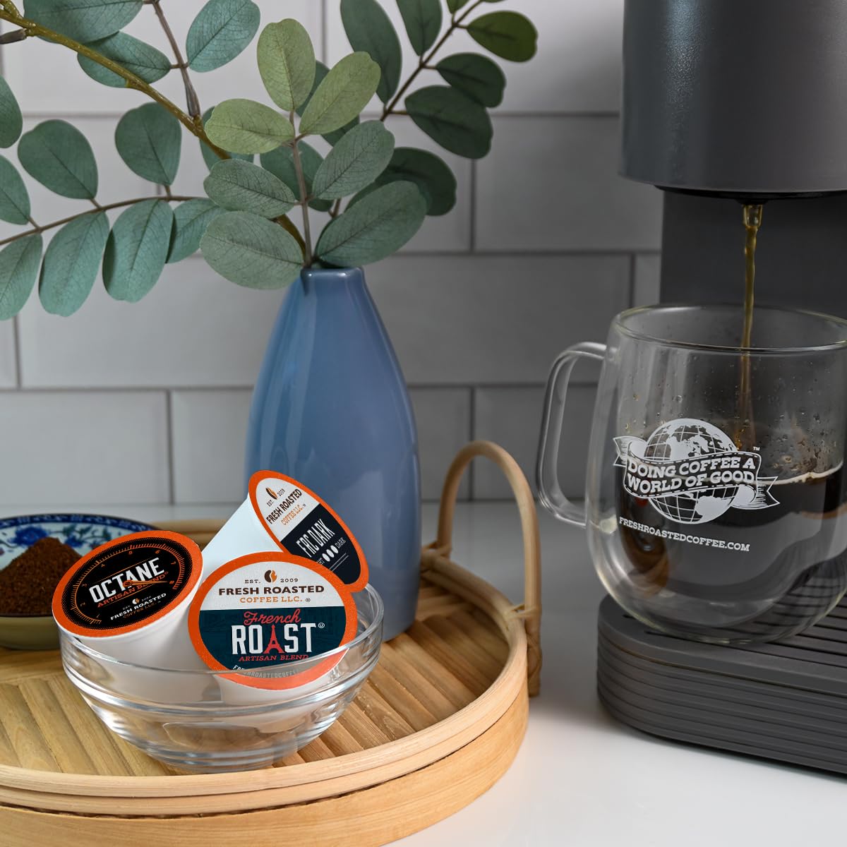 Fresh Roasted Coffee, Dark Roast Big Box Variety Pack, K-Cup Compatible, 144 Count