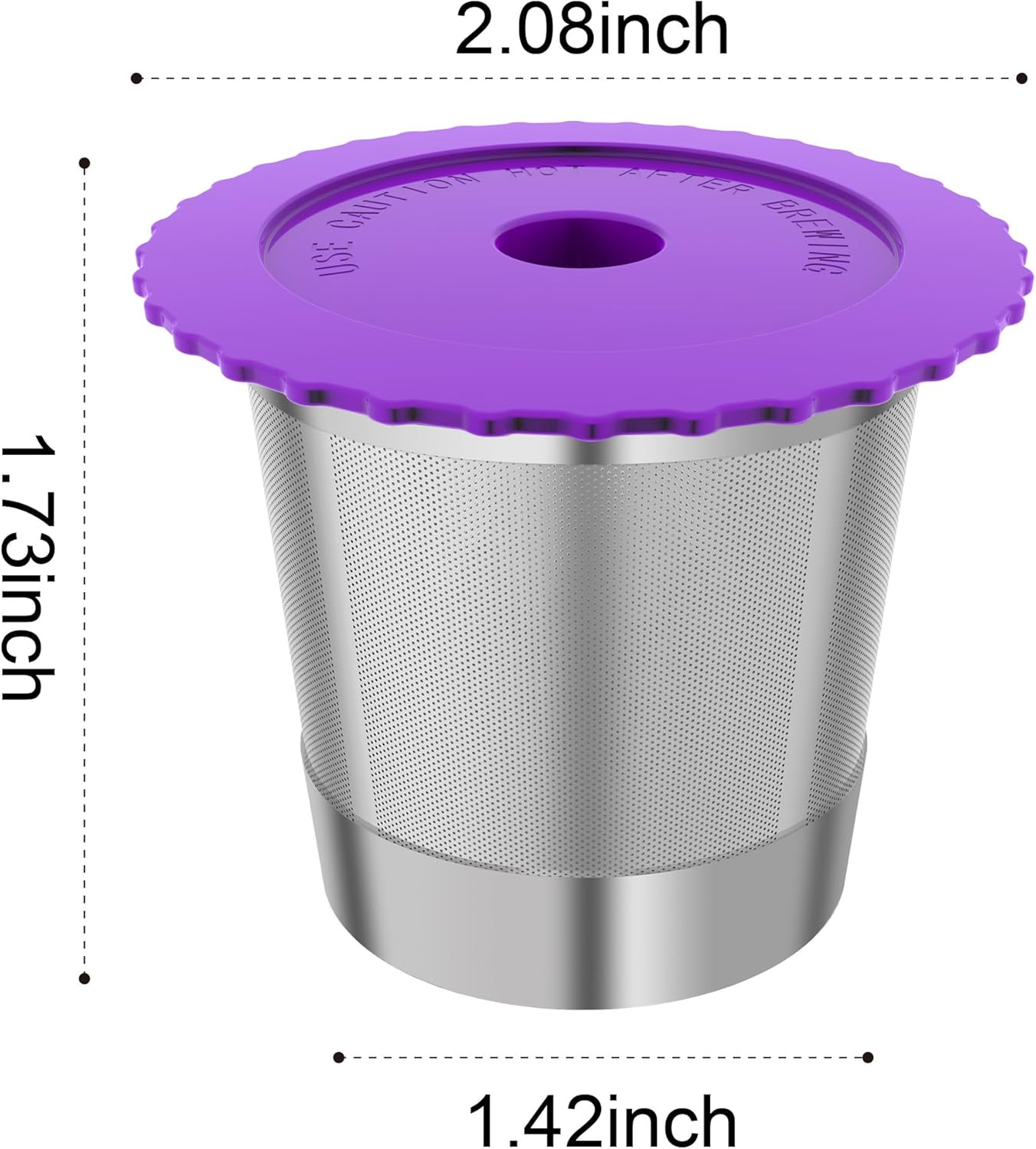 Reusable K Cups, Stianless Steel Coffee Pods with 20 Count paper Filters Compatible with Keurig 2.0 and 1.0 Coffee Makers