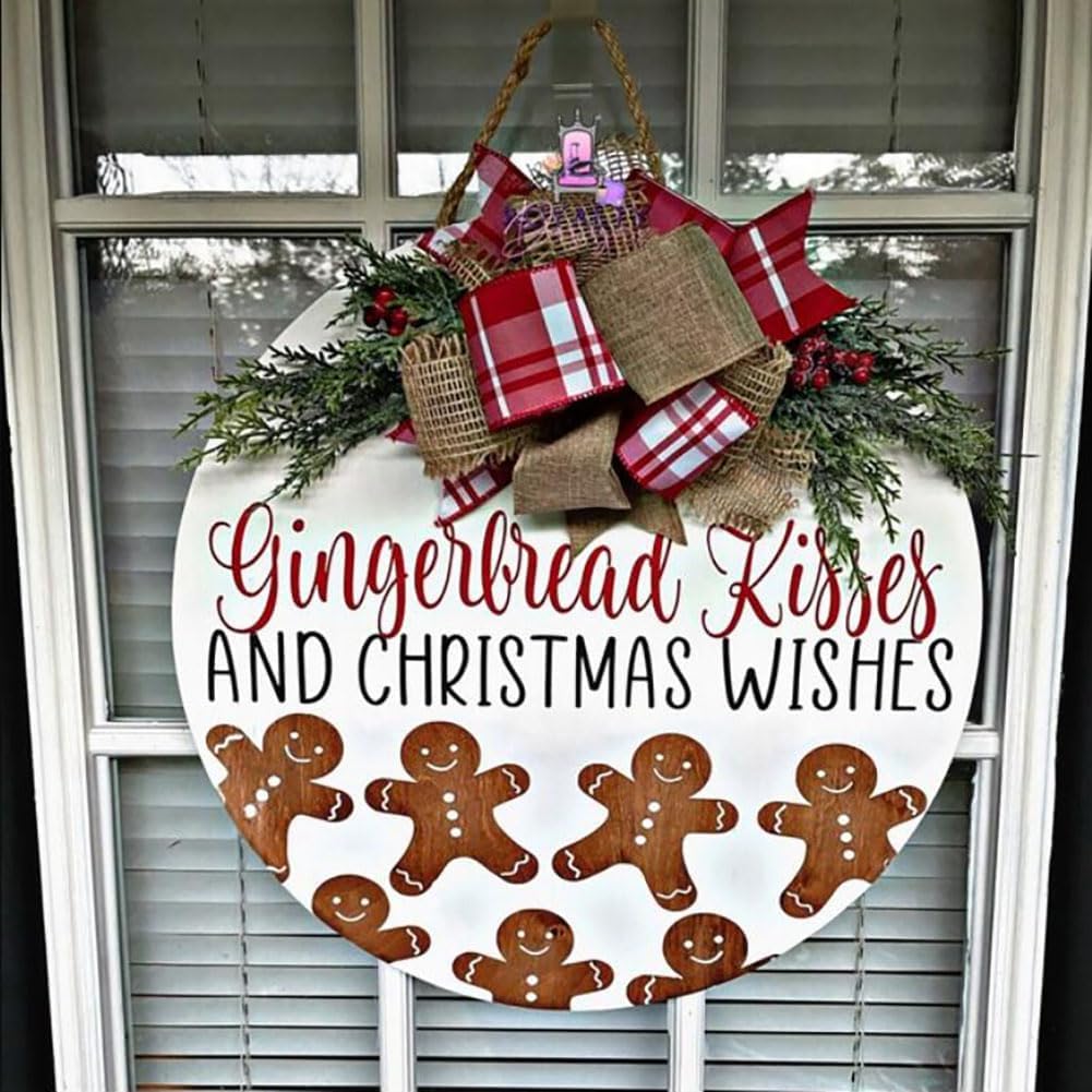 Christmas Stencils for Painting 12” Xmas Stencil for Wood Half Round Holiday Stencils Merry Christmas Let It Snow Templates for Porch Door Home Decor