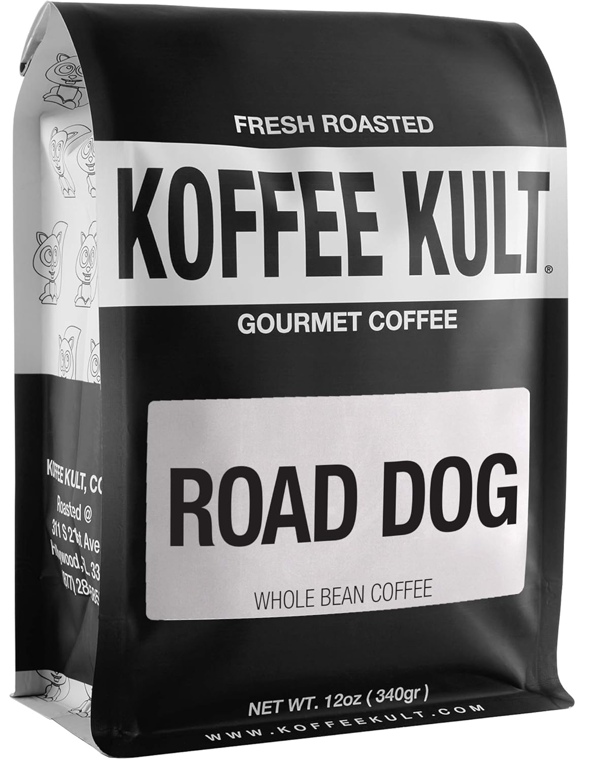 Koffee Kult Road Dog Dark Roast Coffee Beans (whole bean, 12oz)