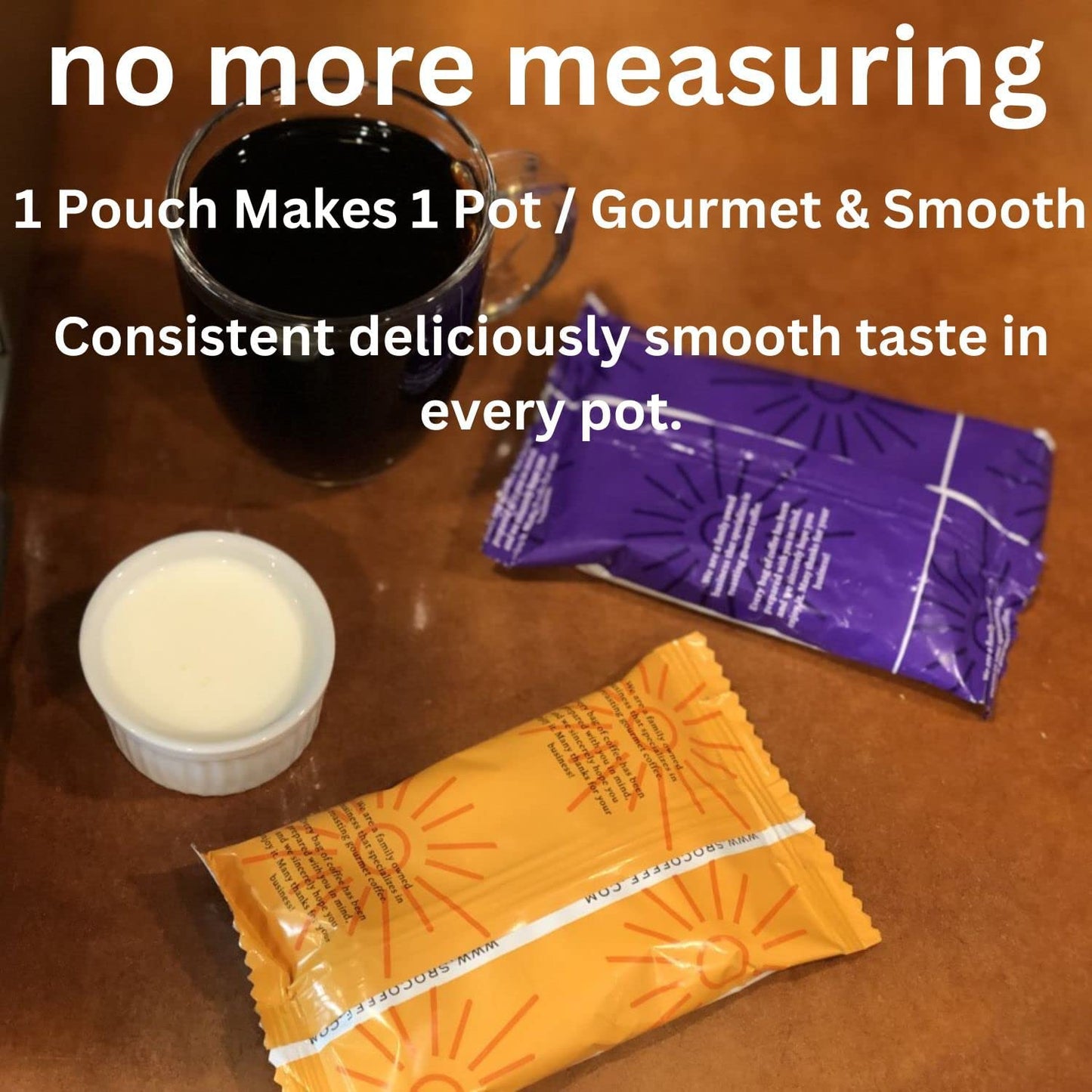 Sarasota Coffee Ground Packets | Gourmet Flavored Medium Roast Bulk Coffee Packs | Christmas Holiday | Low Acid Mold Free Singles Individual Pouches for 12 Cup Coffee Maker | 2 Ounce Bags, 36 Count