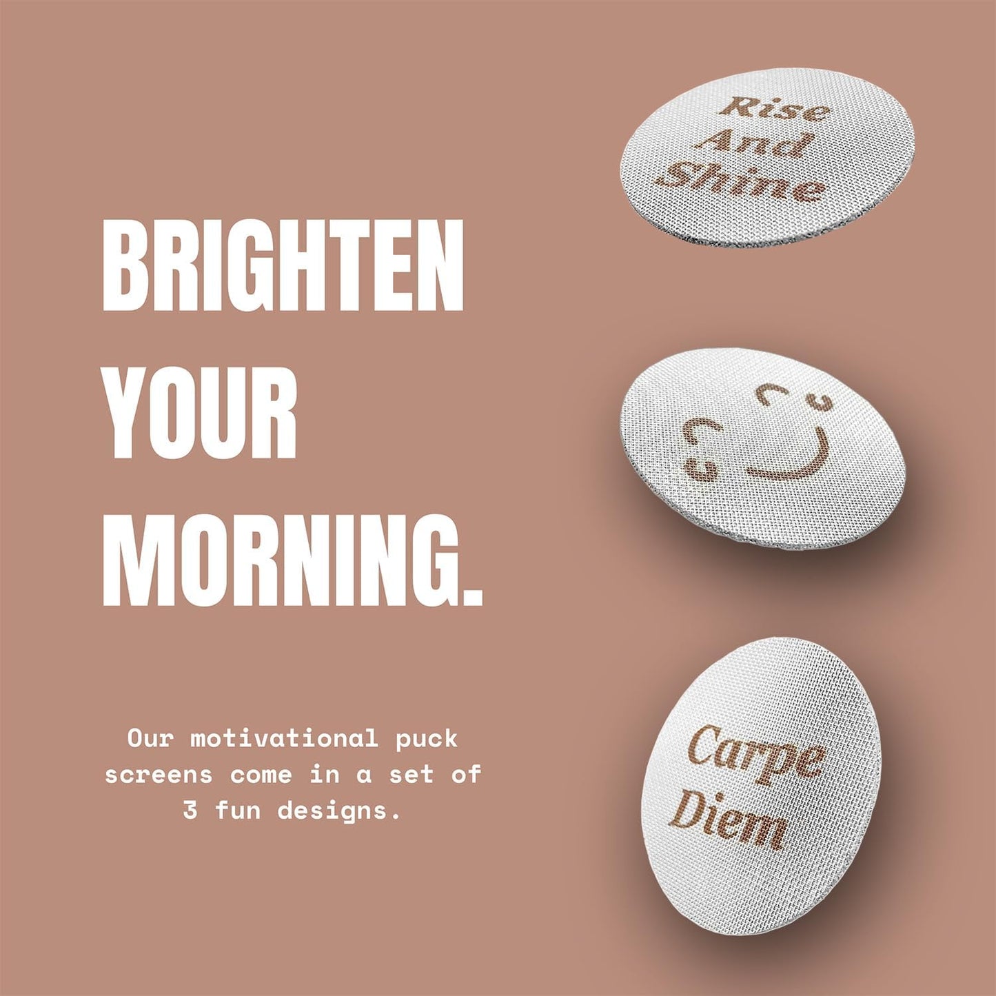 PuckBuddy 51mm Espresso Puck Screen (3 Pack) - Lower Shower Screen - Metal Contact Screen for Coffee Portafilter Filter Basket - 1.7mm Thickness 150μm Mesh - 316 Stainless Steel (51mm)