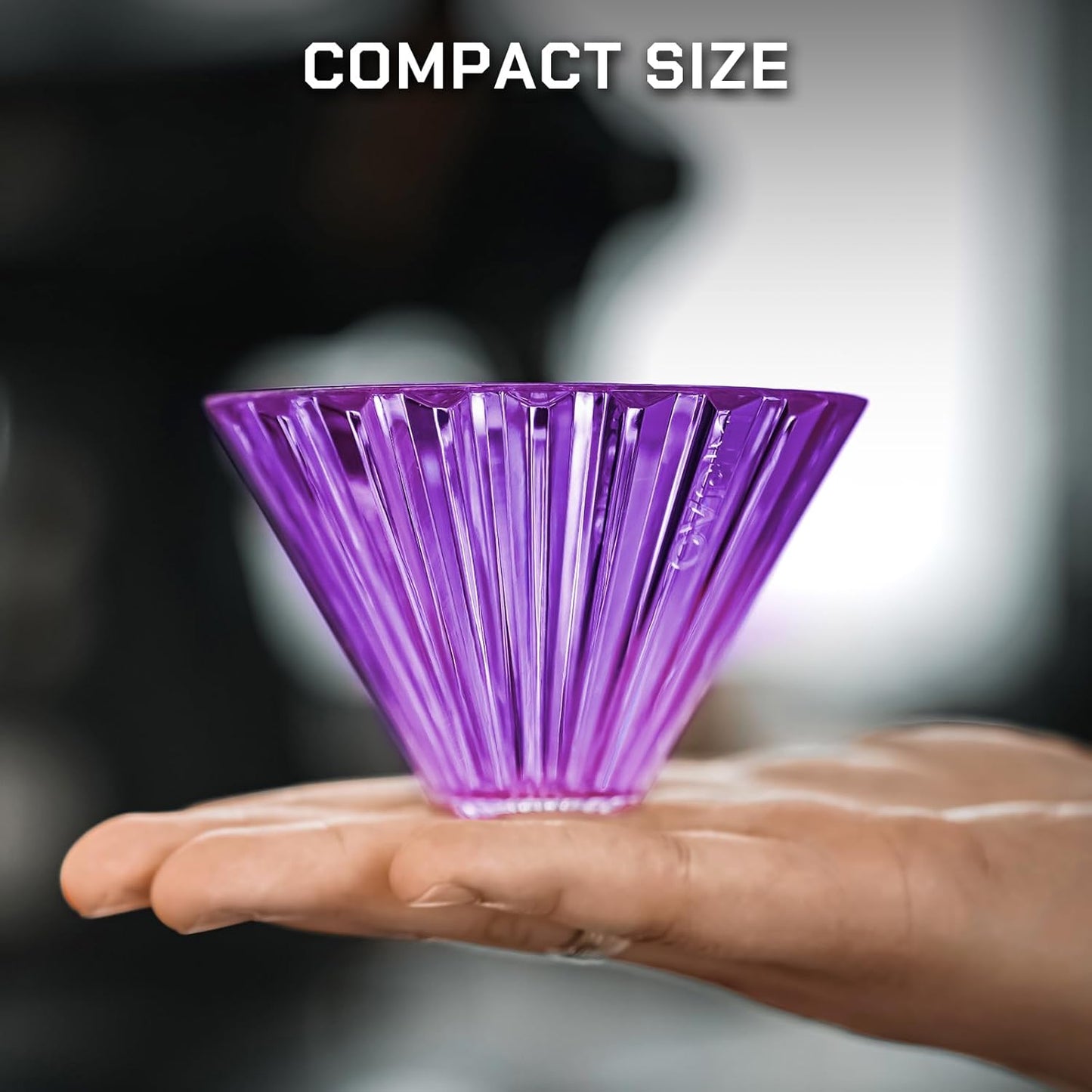 MAVO Pour Over Coffee Dripper, Detachable Hand Drip Brewer, Pour Over Coffee Maker, Compatible with V01 Paper Filters & Wave Filter 155, Purple