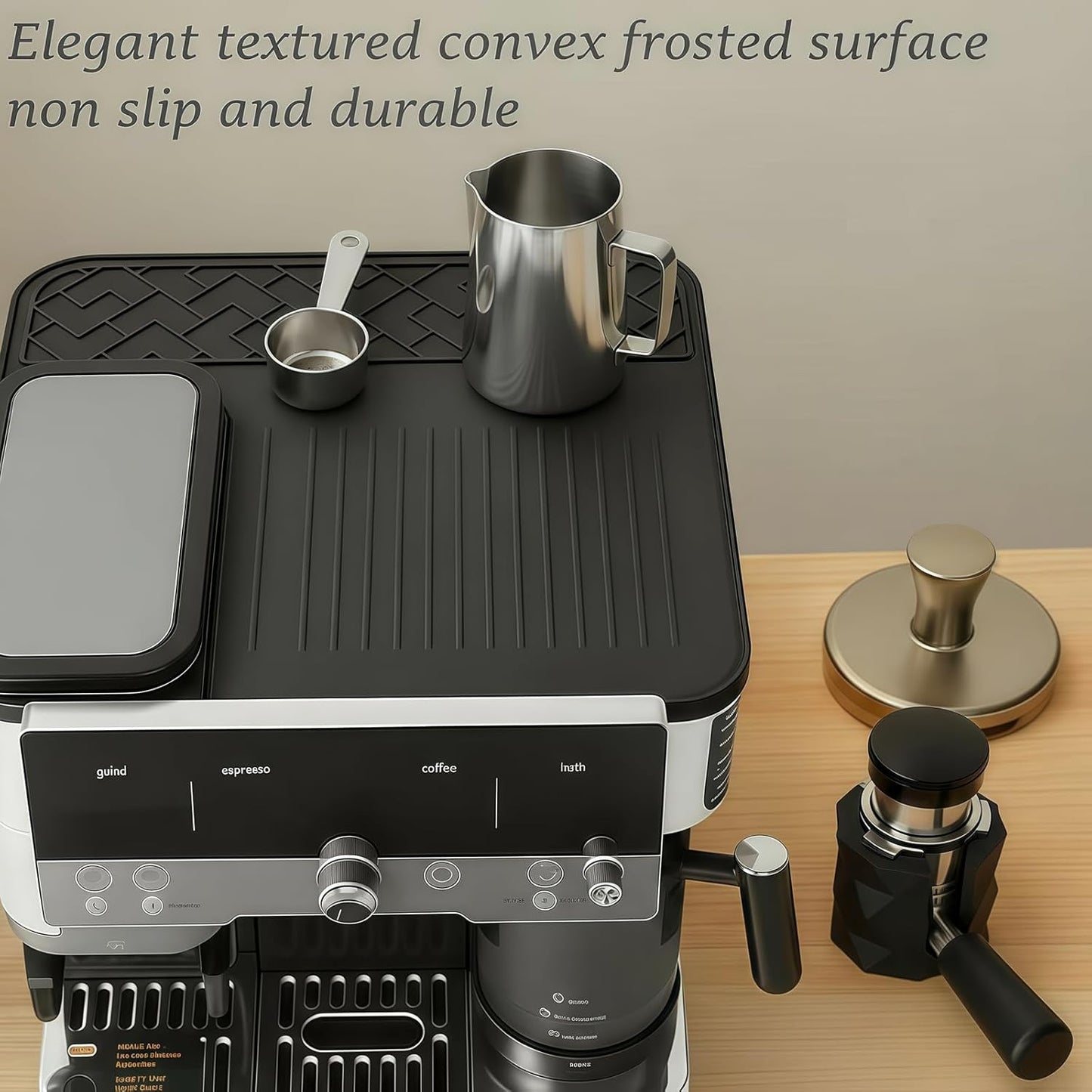 Compatible Top Mat for Ninja Luxe Cafe Espresso Machine ES601 & ES701 – Food-Grade Silicone, Non-Slip Waterproof, Protects Top Surface, Ninja Coffee Maker Accessories