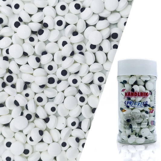 10mm Small Candy Eyes for Decorating Edible Candy Eyes Eyeballs Halloween Sprinkles for Cake Decorations, Baking, Ice Cream, Cookies, Cupcake Topper 3OZ