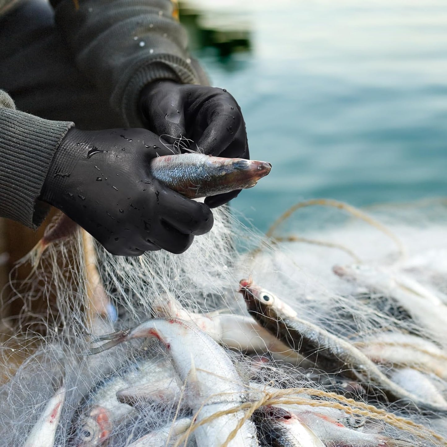 KAYGO Winter Waterproof Work Gloves for Men and Women, 3 Pairs Thermal Insulated Freezer Rubber Coated Gloves,Super Grip,KG160, S, Black,