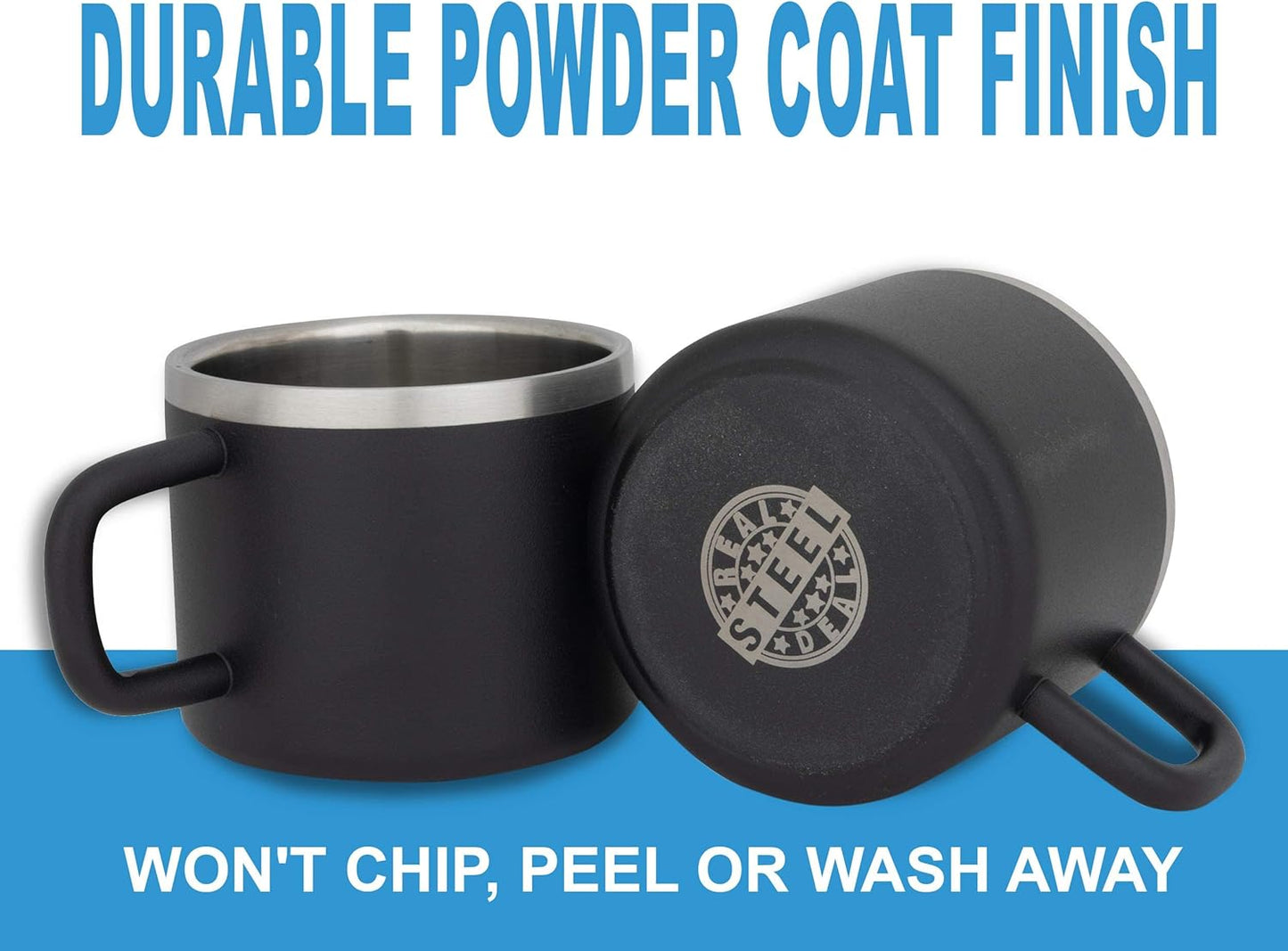 "Little Sipper 3 oz Insulated Espresso Cups - Premium Double Wall Set of 4 Demitasse