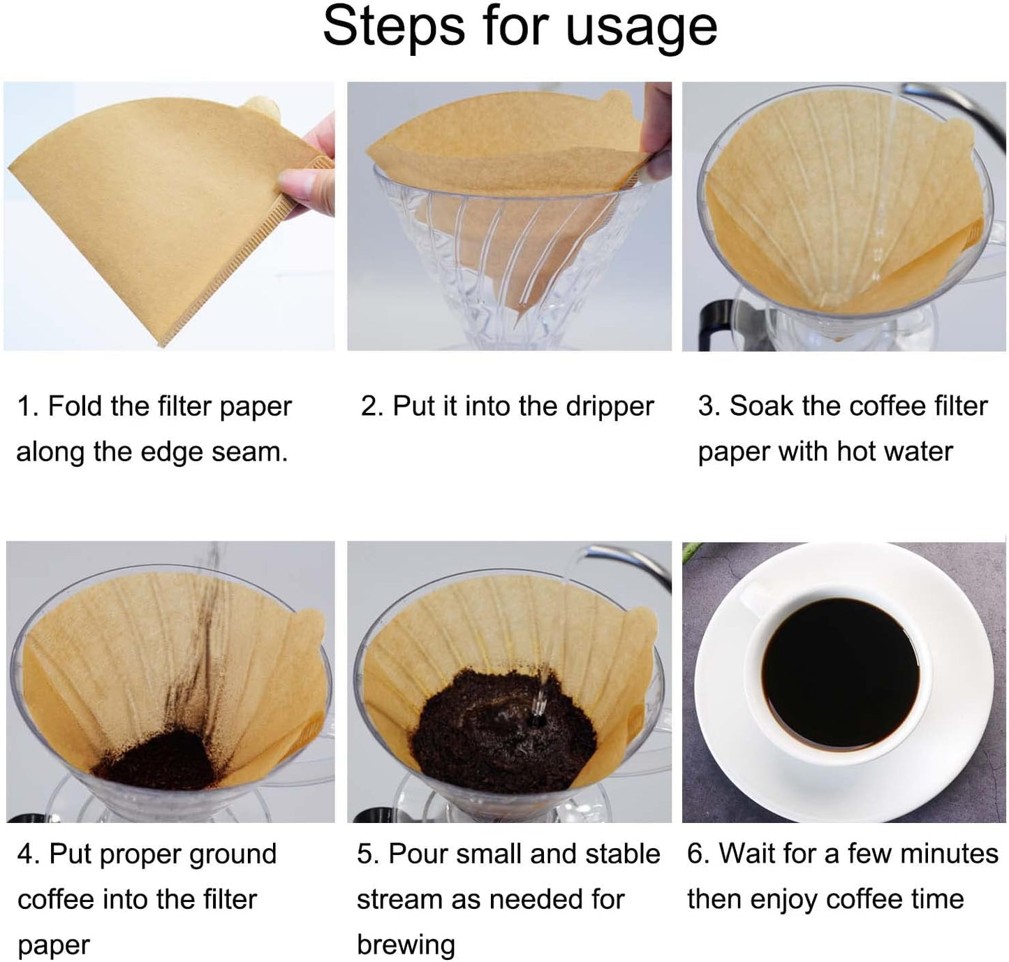 Cone Coffee Filters Size 01, 100 Count Unbleached 1-2 Cups Disposable V01 Coffee Paper Filters, Compatible with Cone Shaped Pour Over Coffee Filter and Drip Coffee Maker