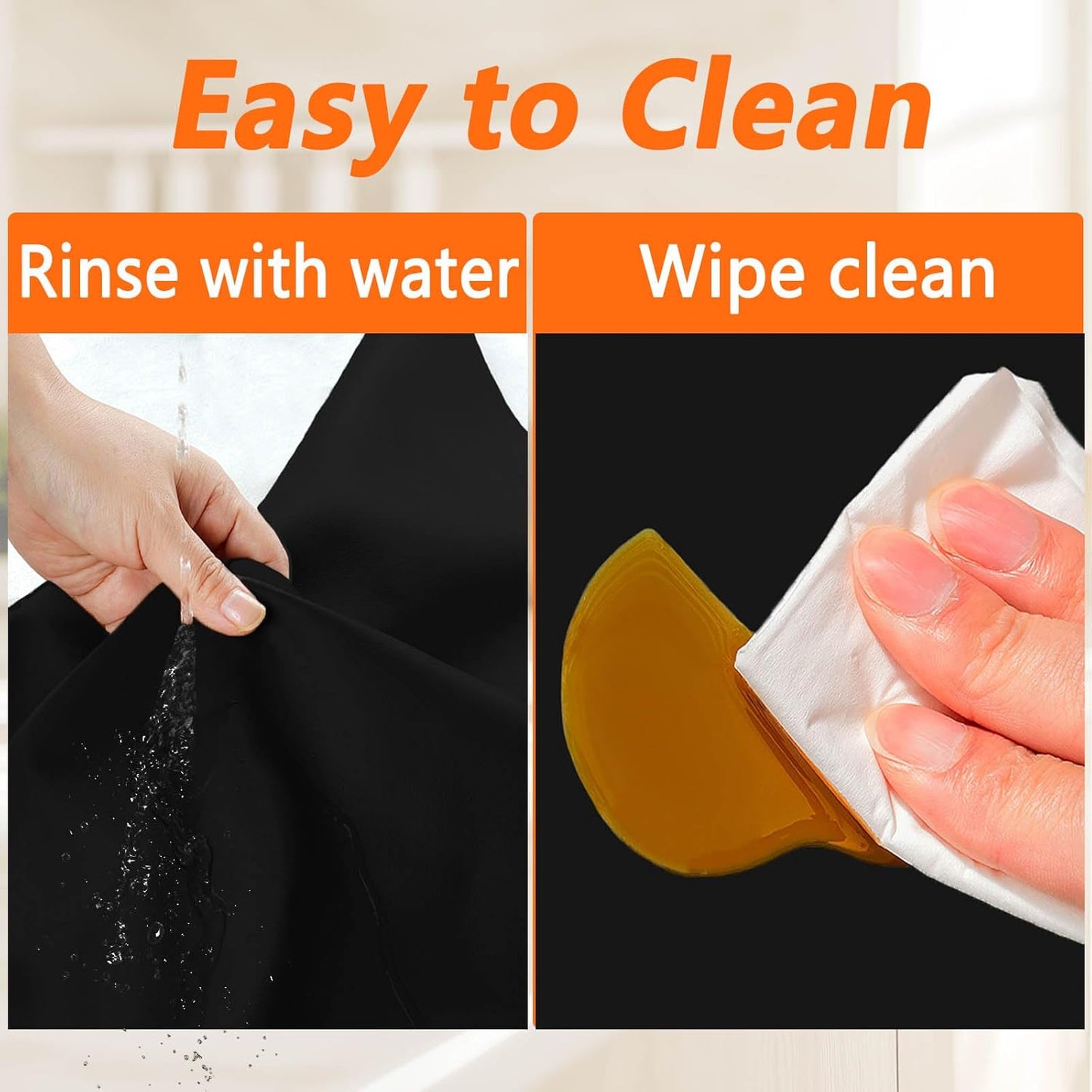 47.3''x23.6''(120cmx60cm) Extra Large Silicone Mat for Kitchen Counter, Heat Resistant Countertop Protector, Non-Slip Waterproof Kitchen Island Mat, Easy to Clean, Light Gray