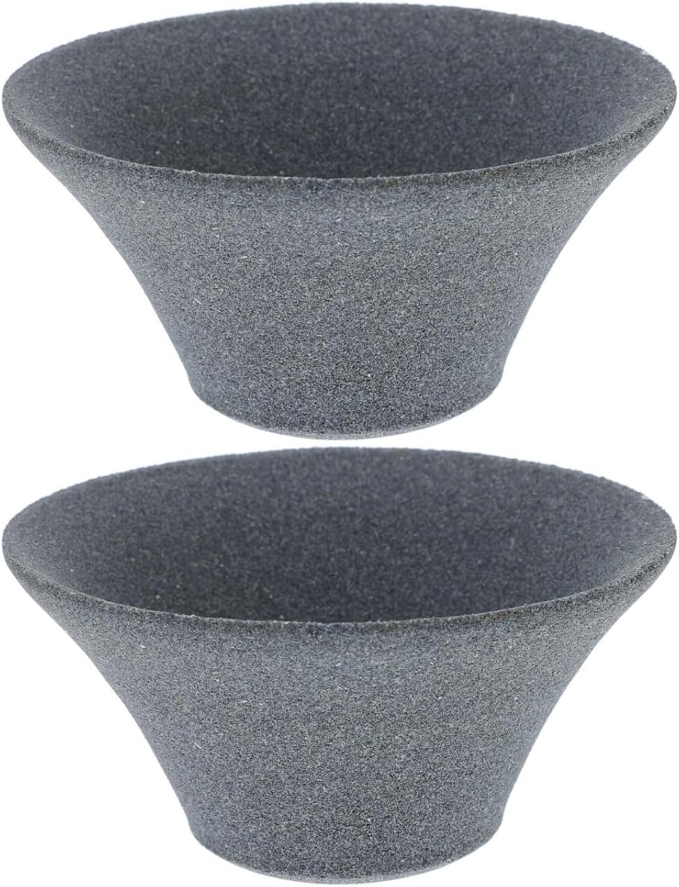 2Pcs Japanese Coffee Filters Ceramic Coffee Dripper Reusable Dripper Paperless Tea Strainer Light Grey, 4.52x4.52x2.36inch