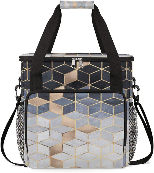 cfpolar Coffee Maker Storage Bag, Waterproof Travel Carrying Storage Tote Bag Organizer Case, Compatible with K-Mini or K-Mini Plus, And Suitable for Other Accessories， With Pockets for K-Cup Pods